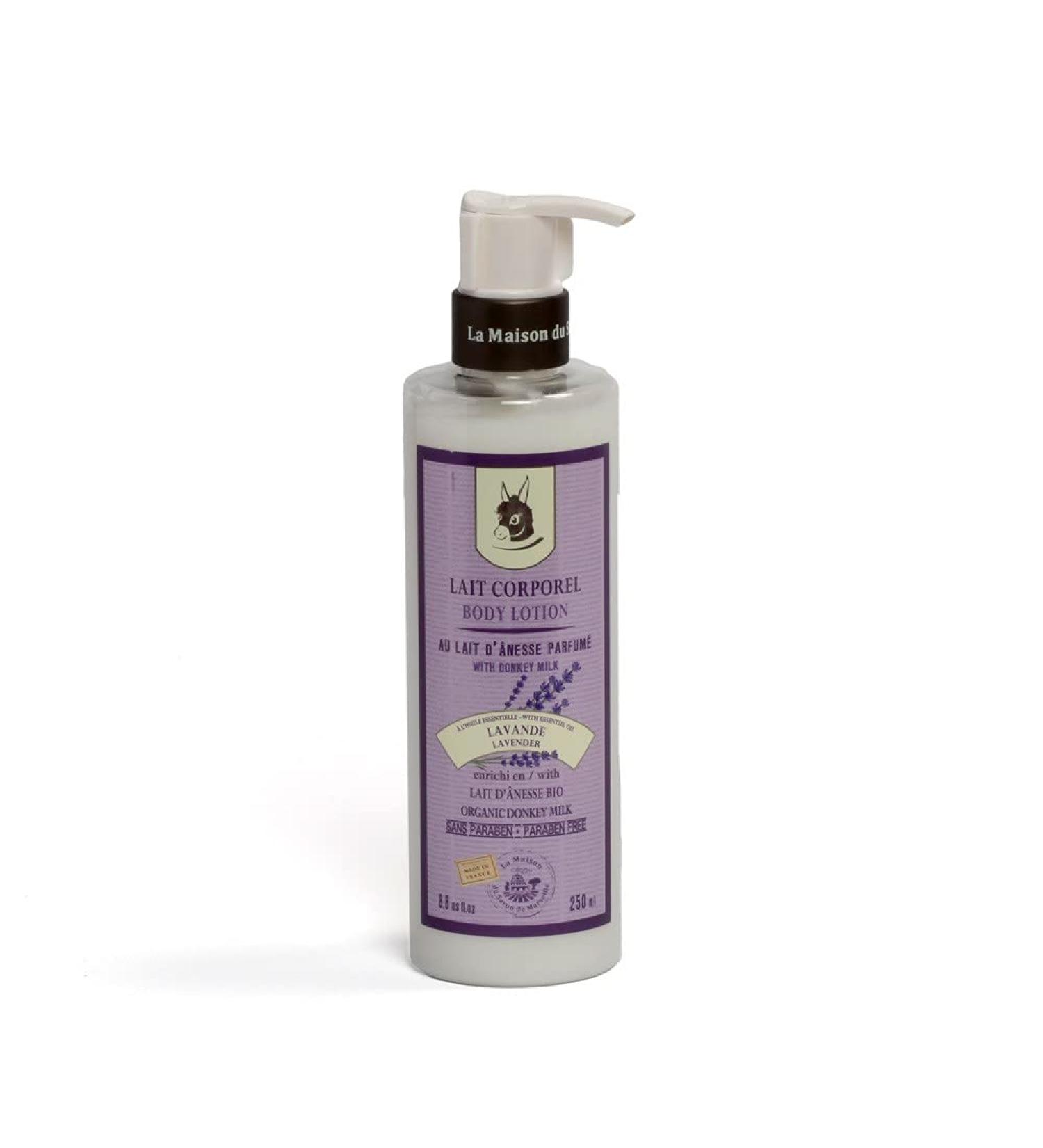 La Maison du Savon de Marseille Organic Donkey Milk Body Lotion - 250ml - Lavender English