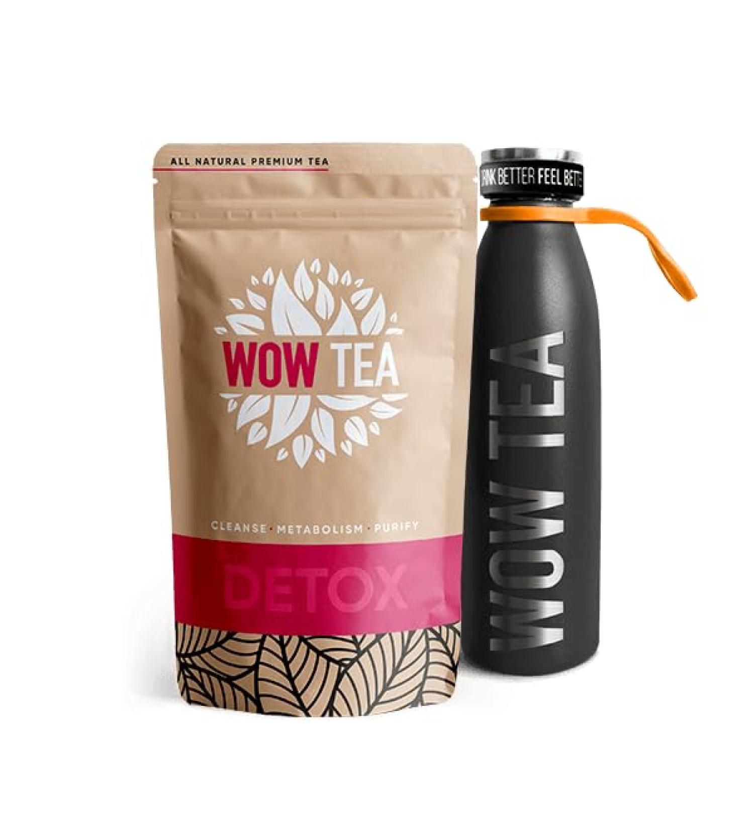 ATOP LLC WOW TEA Renew Natural Pack Detox tea and thermos black 150 g - Buy Online on GoSupps.com