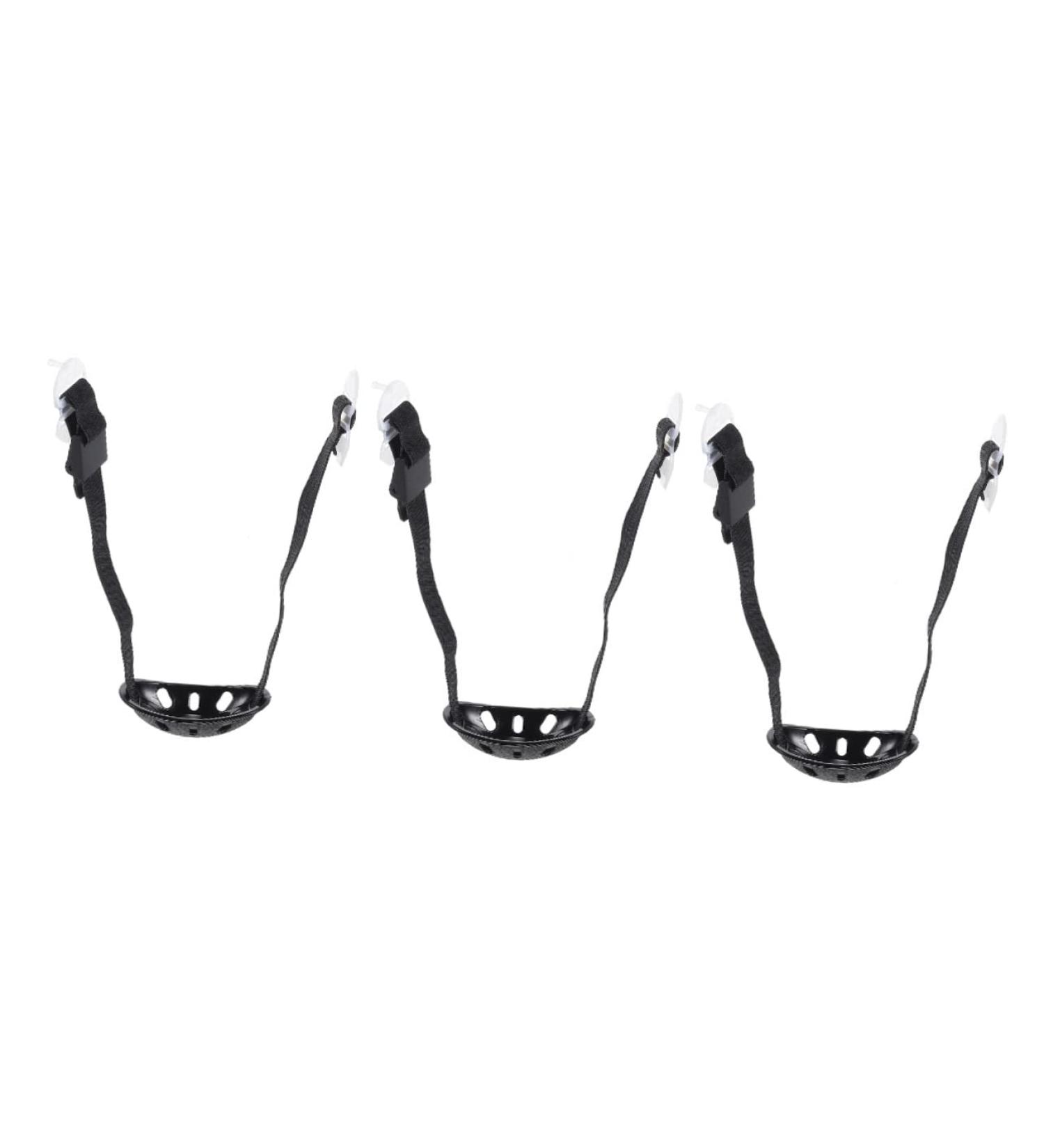 CLISPEED 2pcs Chin Strap Safety Helmet Chain Belt Set - Adjustable Black Plastic Cup Belt - Portable & Secure - 39.5X3.8cm - Buy Online on GoSupps.com