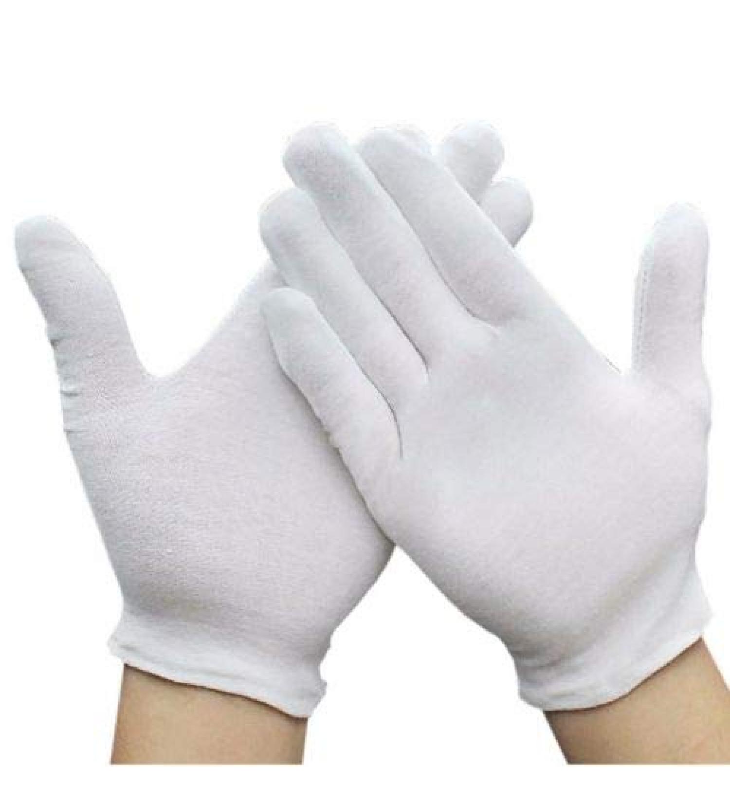 lovebeauty 2 X COTTON GLOVES 2 White