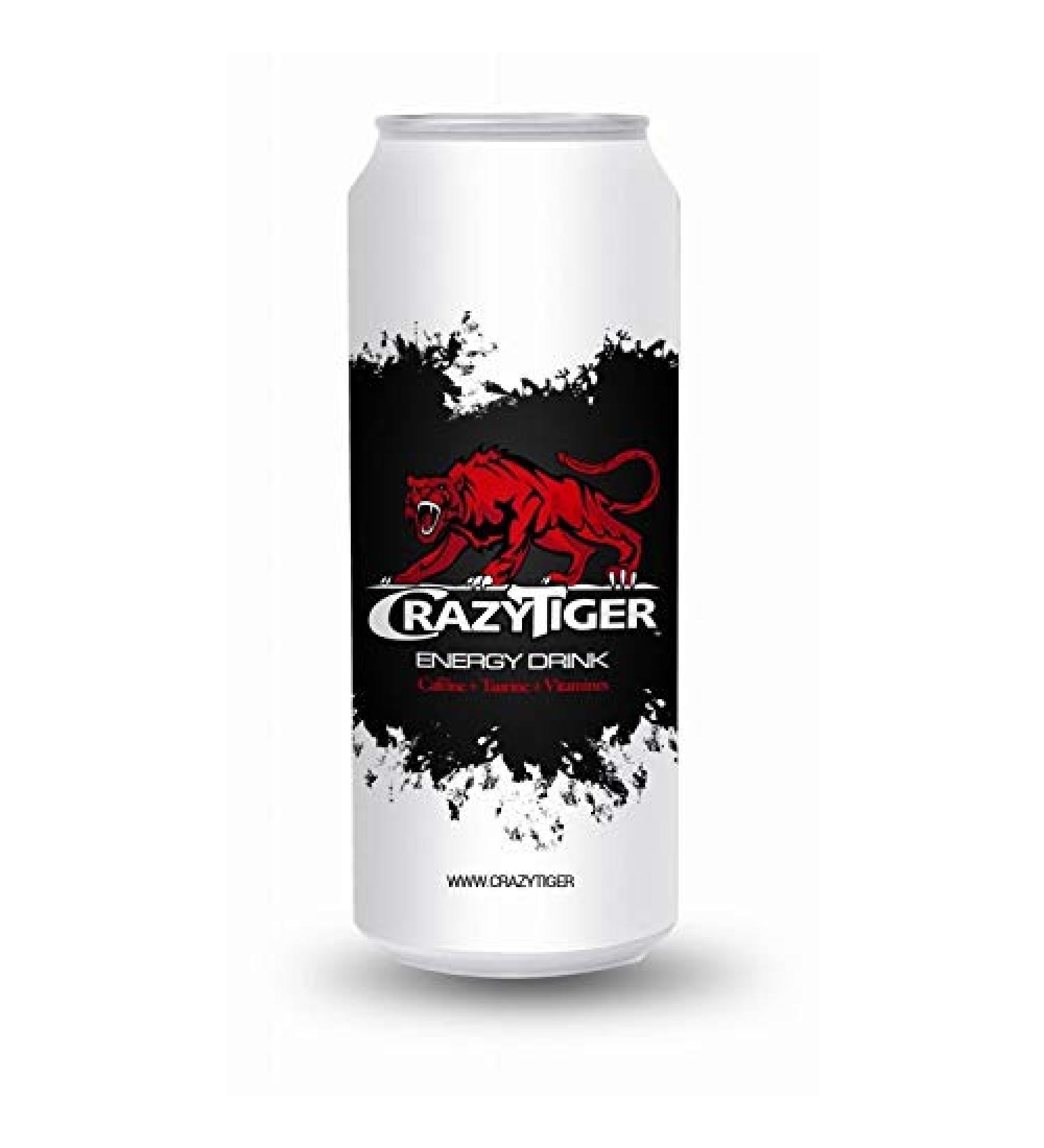 CRAZY TIGER - Crazy tiger energy 500ml can - Four Items