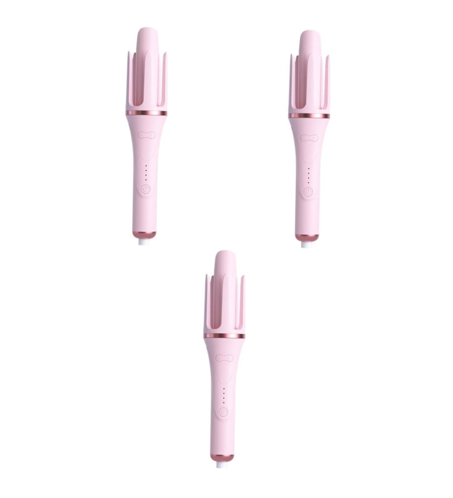 FOMIYES 3pcs Fully Automatic Hair Curling Iron Crimper Hair Tool Nylon Pink 32.50X5.50X5.50CMx3pcs Pinkx3pcs - Buy Online on GoSupps.com