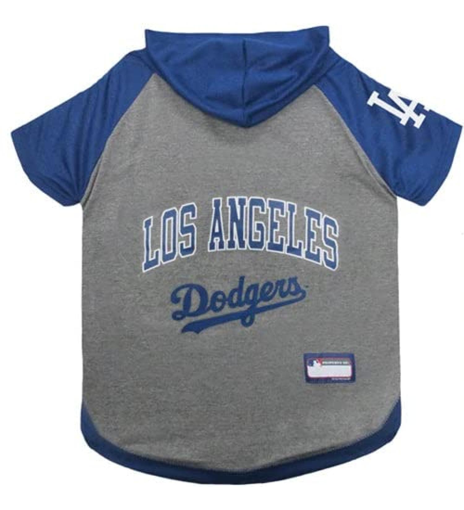 MLB Los Angeles Dodgers Pet Hoodie - Small | Officially Licensed Baseball Dog Hoody Tee | Sporty T-Shirt for Dogs & Cats - Buy Online on GoSupps.com