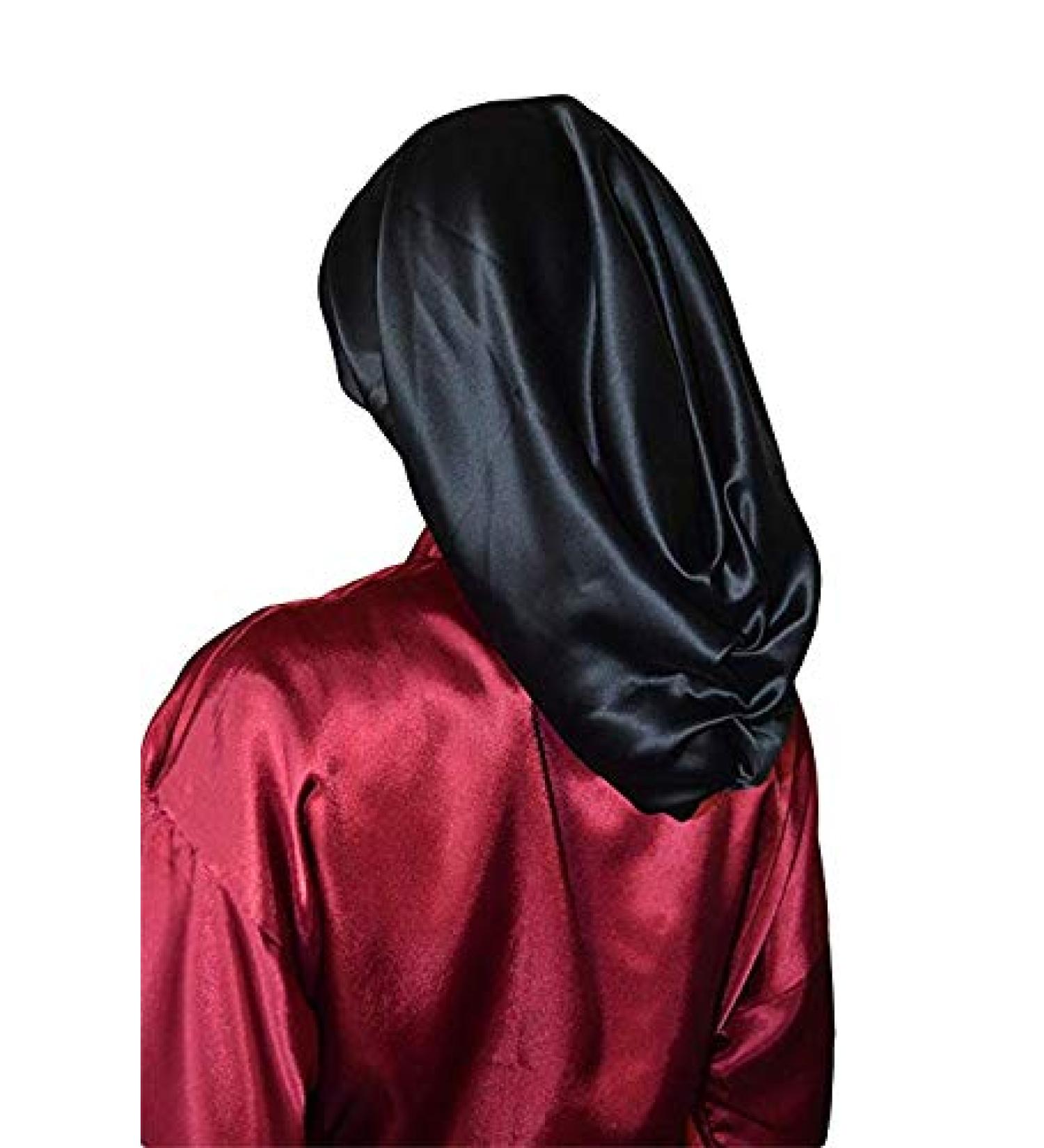 Scarlett Rain 100% Mulberry Silk Hair Wrap Scarf - Long Luxury Sleep Bonnet Cap - 3 Sizes Available - Buy Online on GoSupps.com