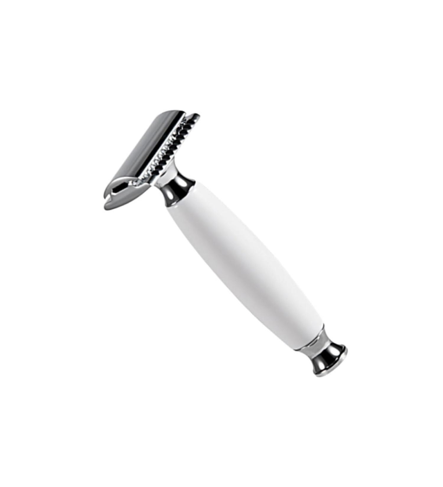Doitool Vintage Stainless Steel Manual Razor with Long Handle & Cooling Gel - Perfect for Men s Shaving - Buy Online on GoSupps.com