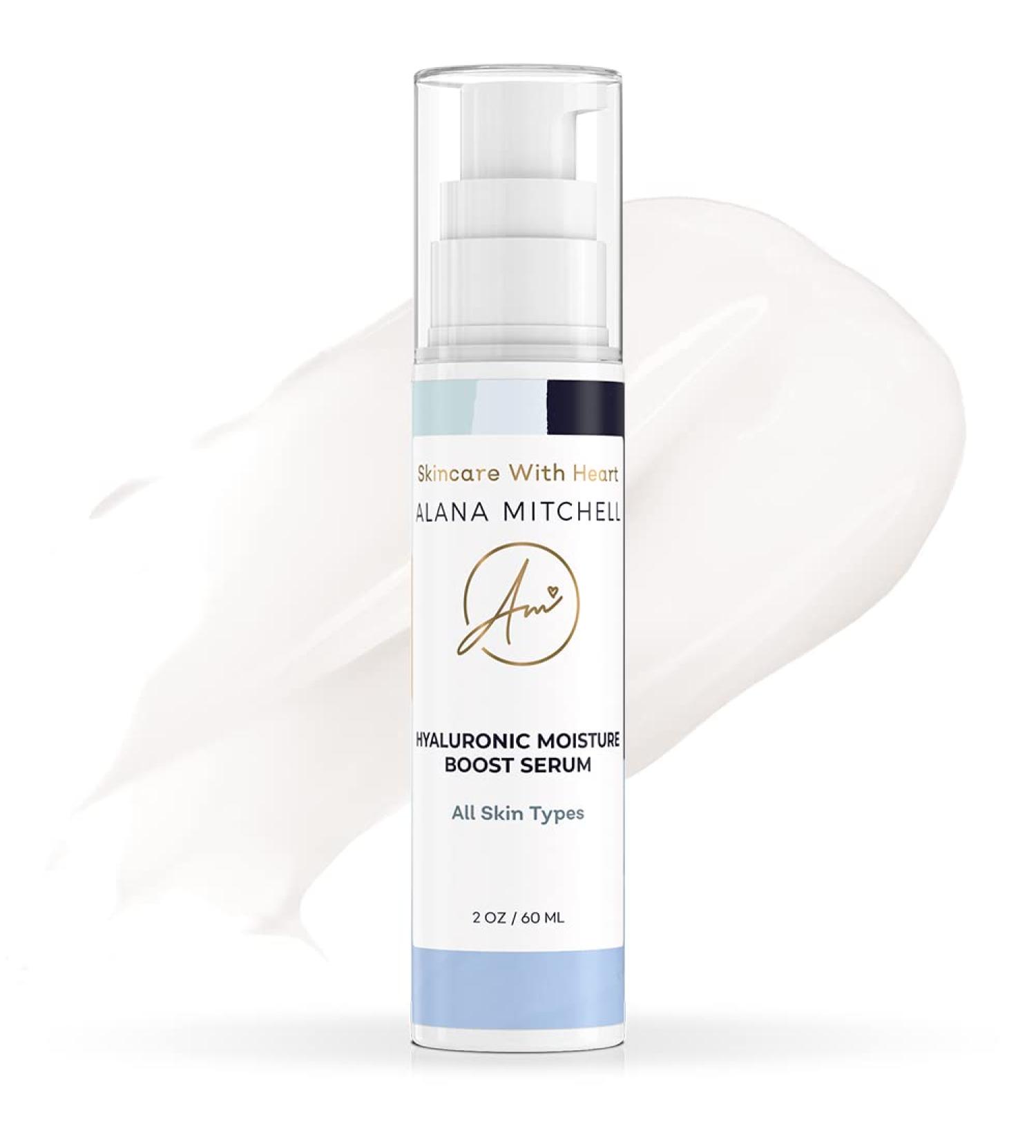 Alana Mitchell Hyaluronic Acid Serum - Anti-Aging Hydrating Face Serum for Wrinkles & Fine Lines - Moisture Boost for Sensitive & Dry Skin (2 oz - Buy Online on GoSupps.com