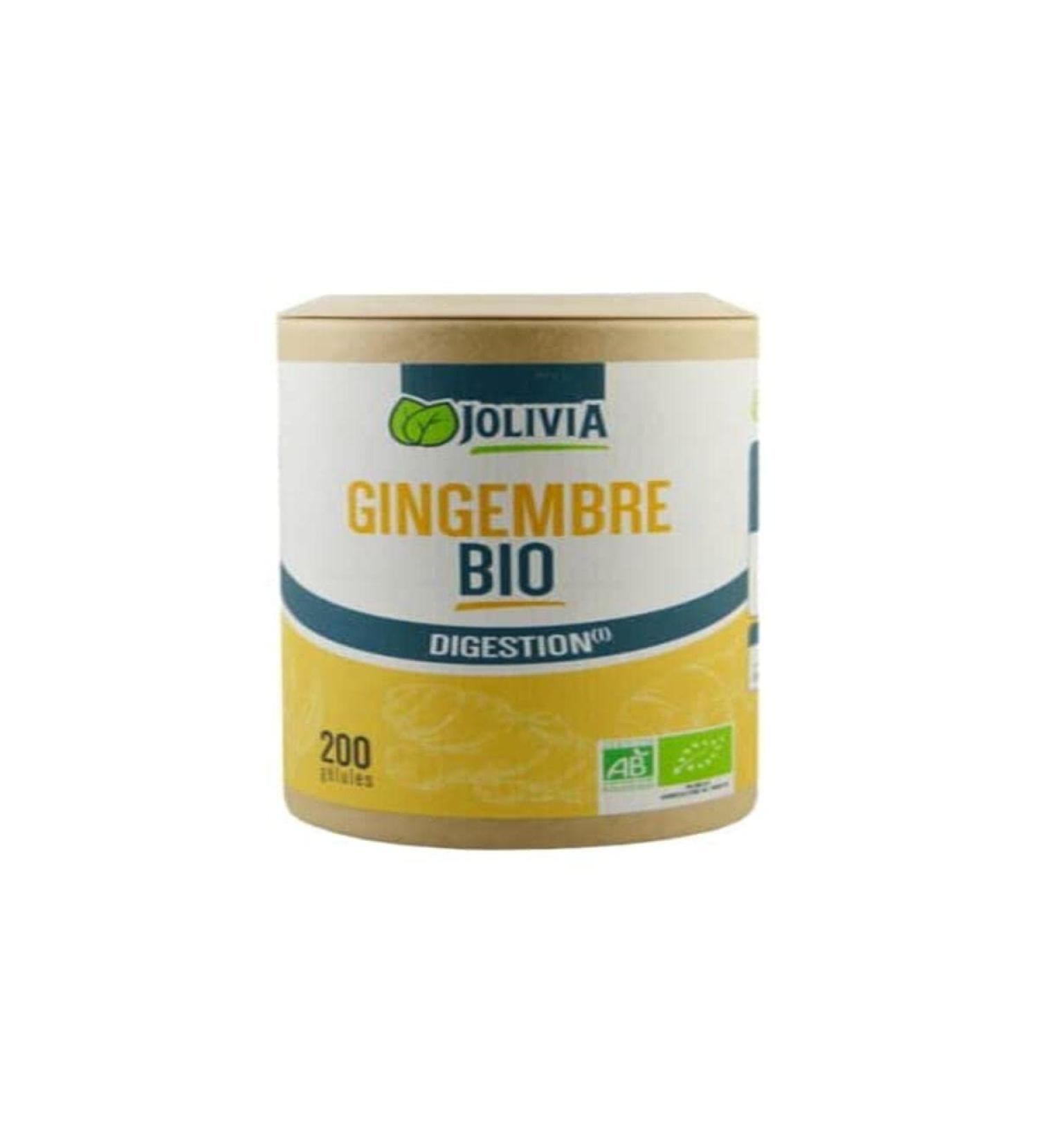 Gingembre Bio - 200 g lules v g tales de 270 mg | Format G lule | Compl ment Alimentaire | Vegan | Fabriqu en France 200 unit (Lot de 1)