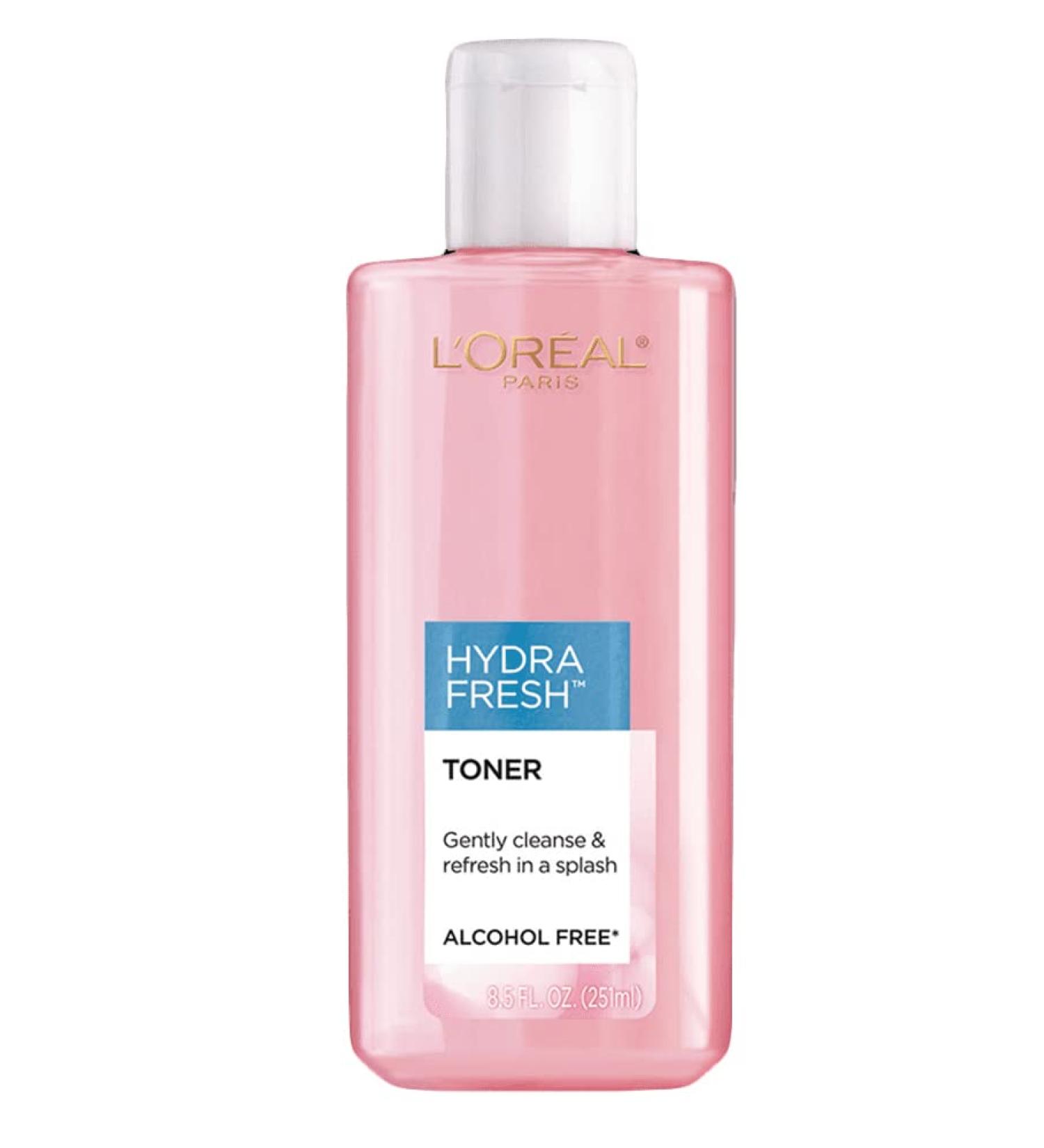 L'Oreal Paris Hydrafresh Toner 8.5 oz (Pack of 3) Unscented 8.5 Fl Oz (Pack of 3)