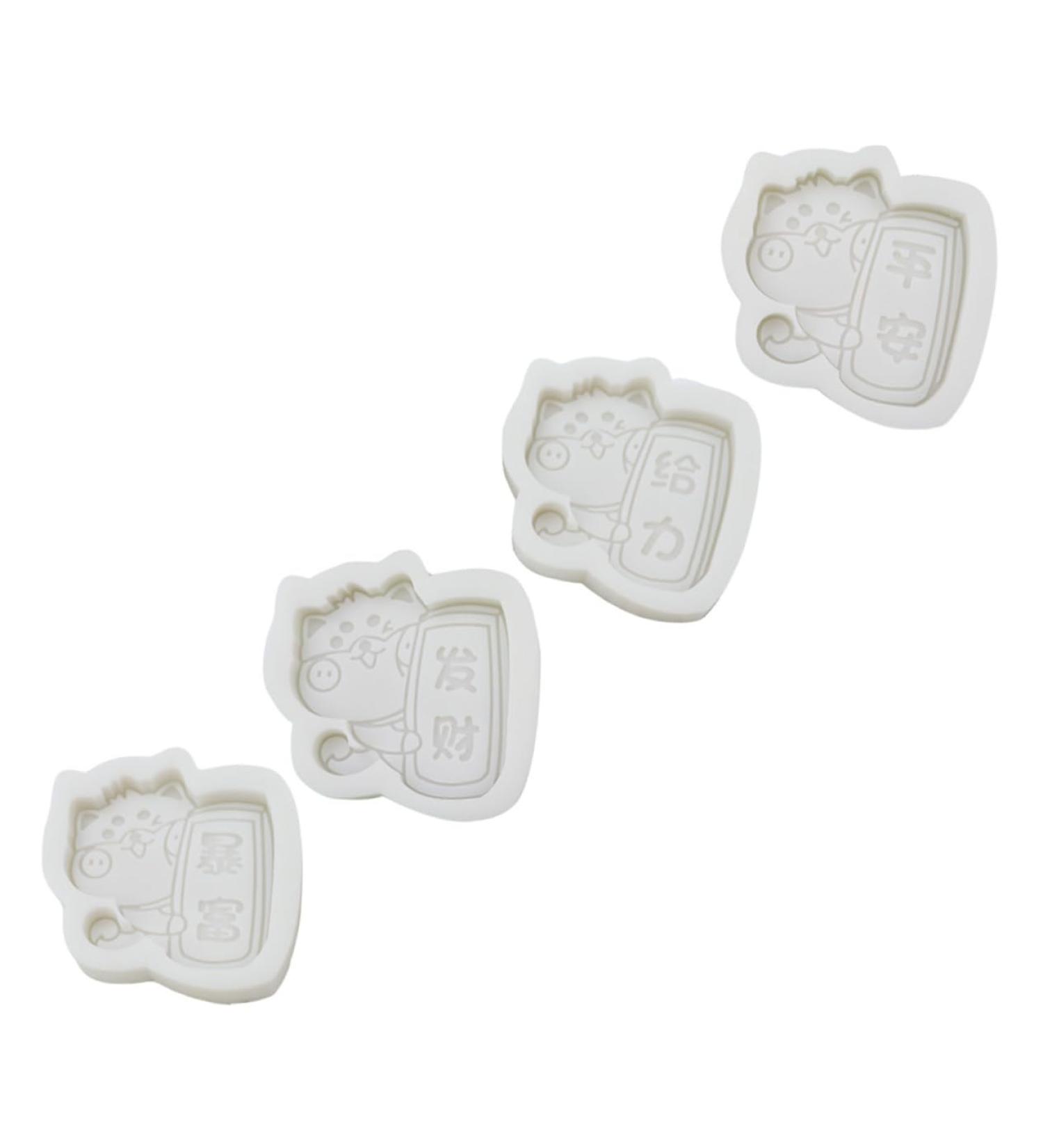 NUOBESTY 4 Pcs Shiba Inu Drawing Stencil Silicone Molds De Para Gelatinas Handmade Craft Mold Crystal Plaster - Buy Online on GoSupps.com