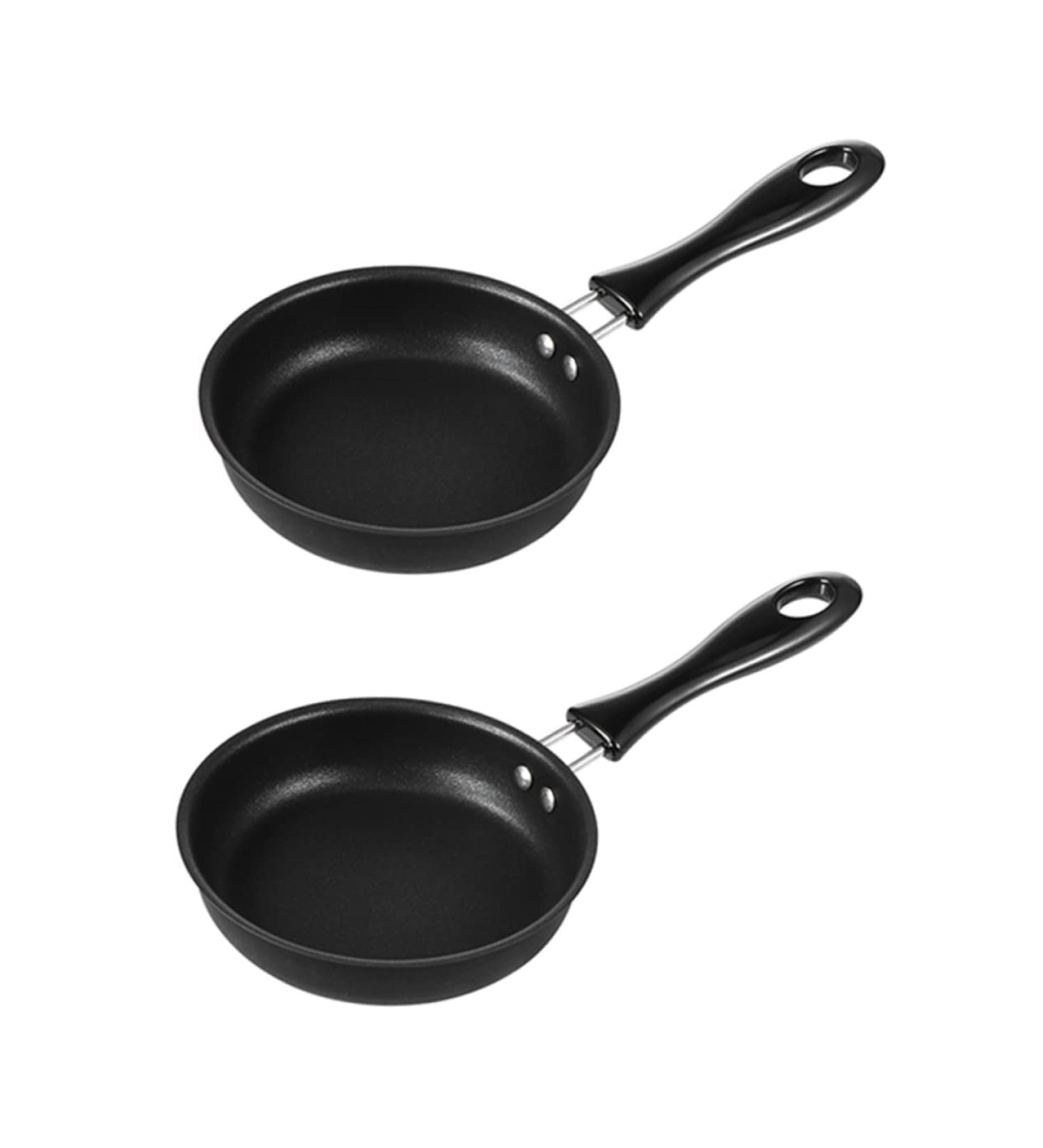 Zerodeko 2pcs Omelet Pan Mini Skillet Cookware Nonstick Pan Breakfast Pot Cookware Coating Omelette Pan Non Stick Cooking Utensils Nonstick Breakfast Pan Iron Square Plate Egg - Buy Online on GoSupps.com