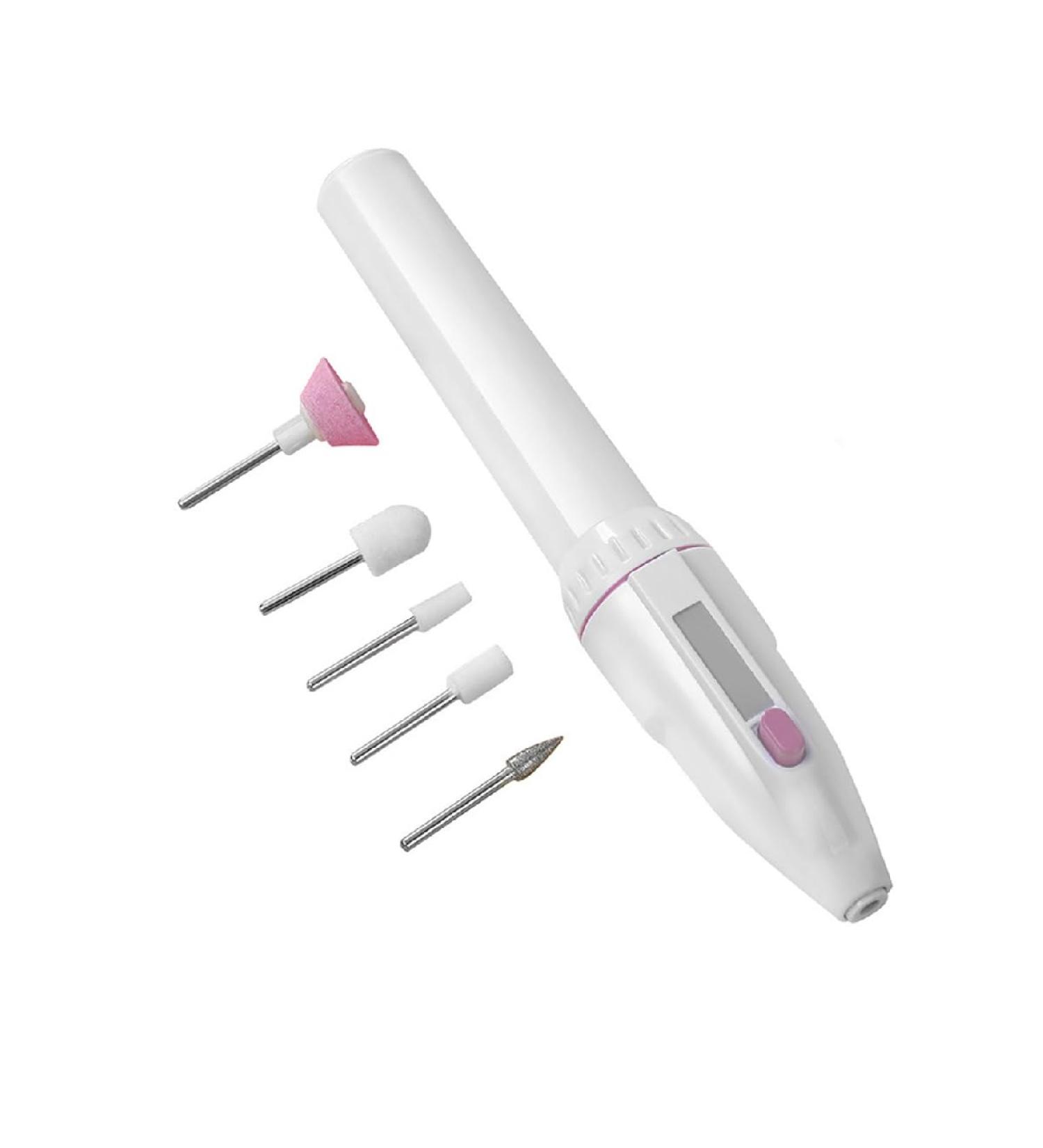 Electric Nail Files Set 5 in 1 Electric Manicure Pedicure Grinding Polishing Set Nail Drill Set for Personal Finger Toe Nail Care - Buy Online on GoSupps.com