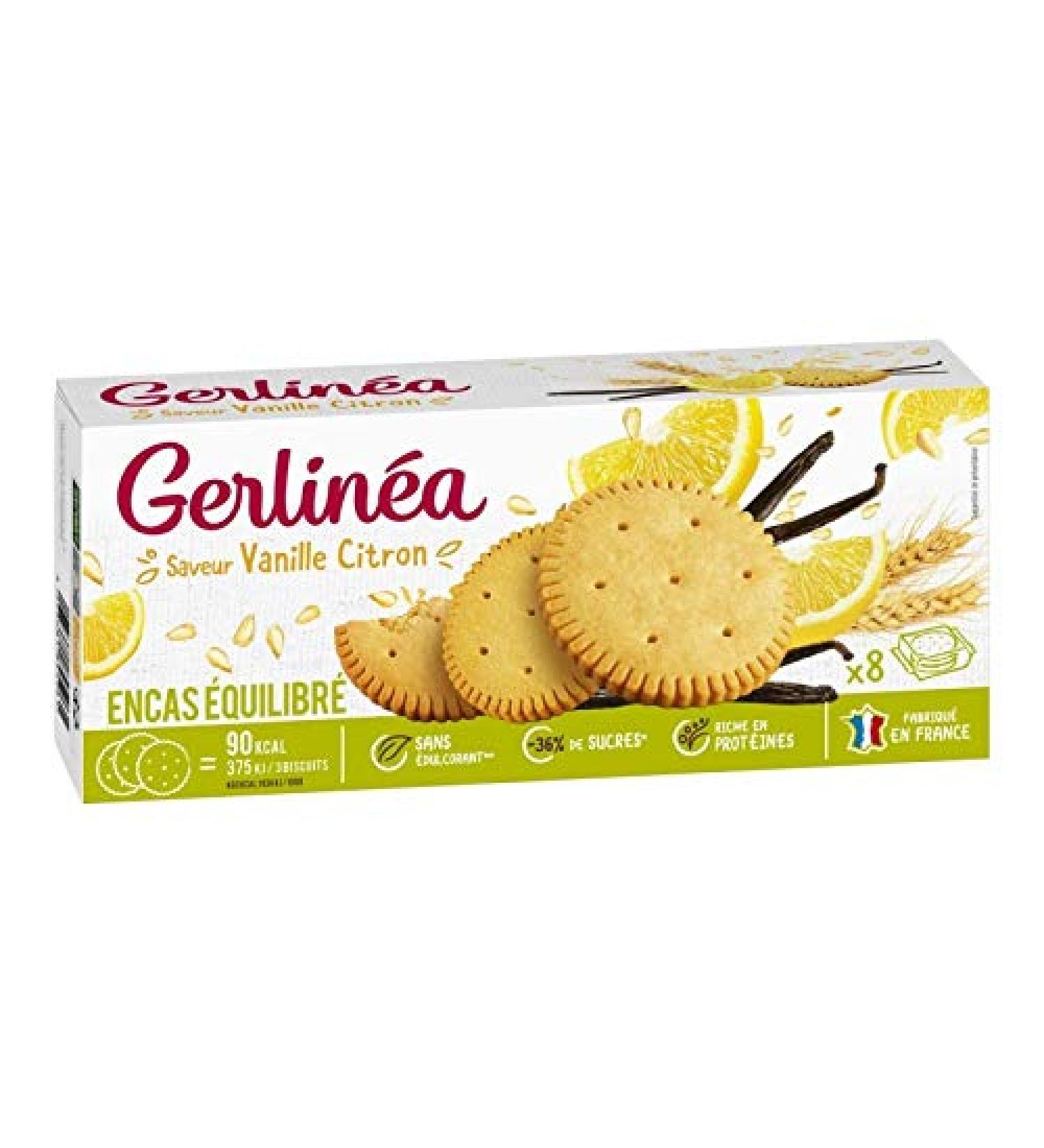 Lemon Vanilla Diet Biscuits 156G | Gerlinéa | (Pack of 3) | Best Deal