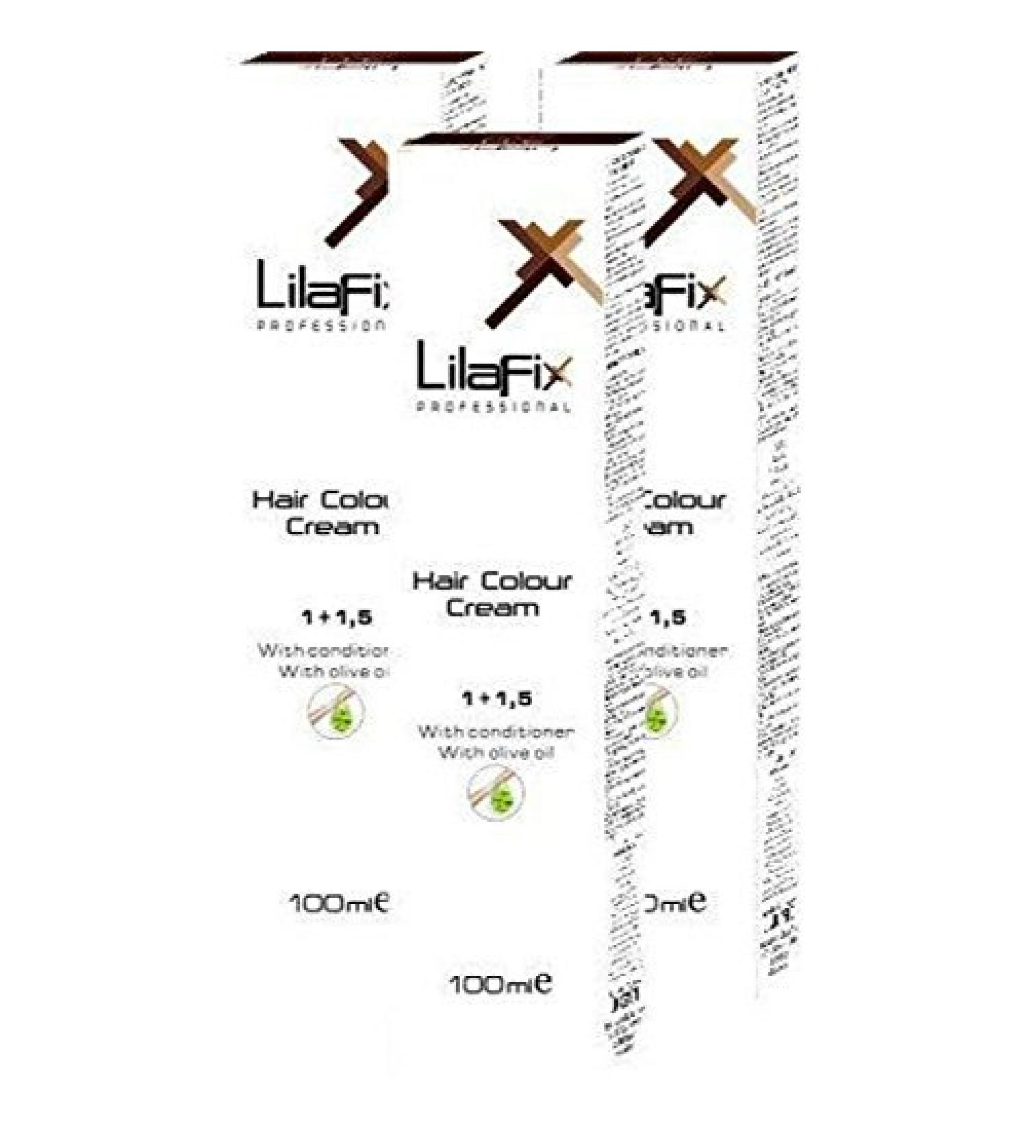 Lilafix Professional Hair Color 100ml - 1/0 black