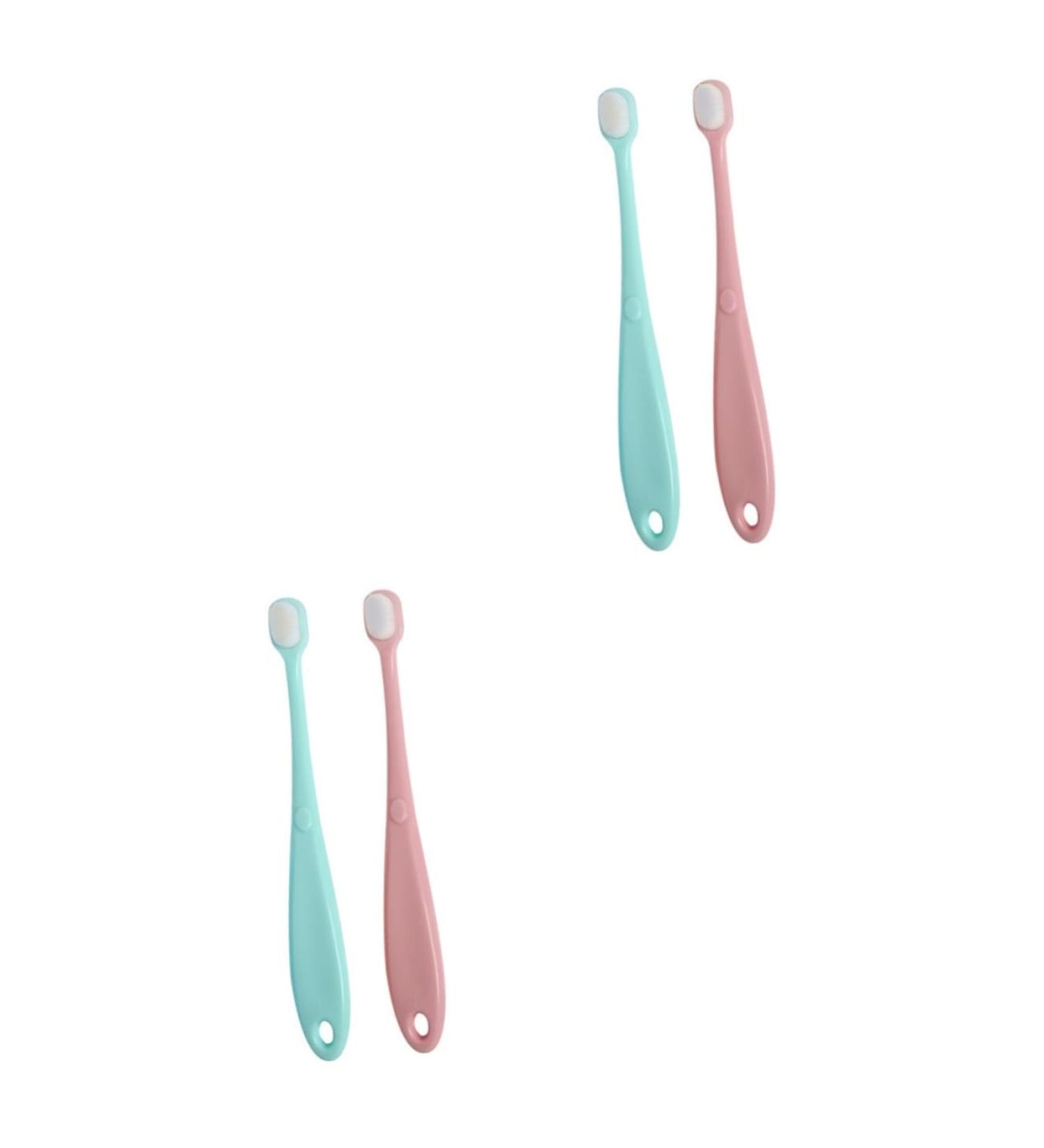 Tovinanna 4-Piece Toddler & Infant Toothbrush Set | Children's Dental Care Gift for Baby Parties | Slide Handle | BPA-Free Cleaning Brushes - Buy Online on GoSupps.com