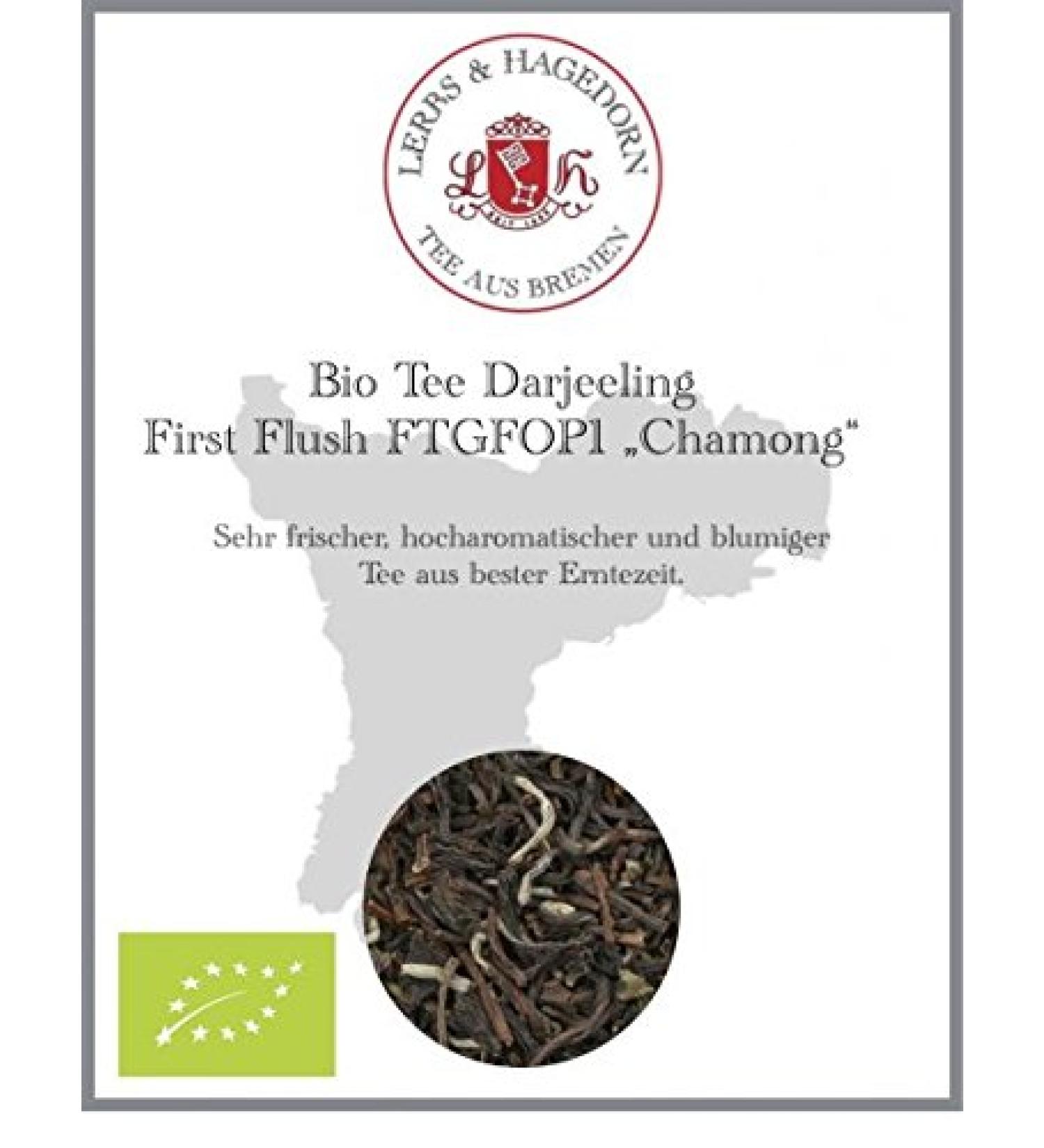  Lerbs & Hagedorn Darjeeling First Flush FTGFOP1 Chamong Organic Tea 1 kg - Buy Online on GoSupps.com