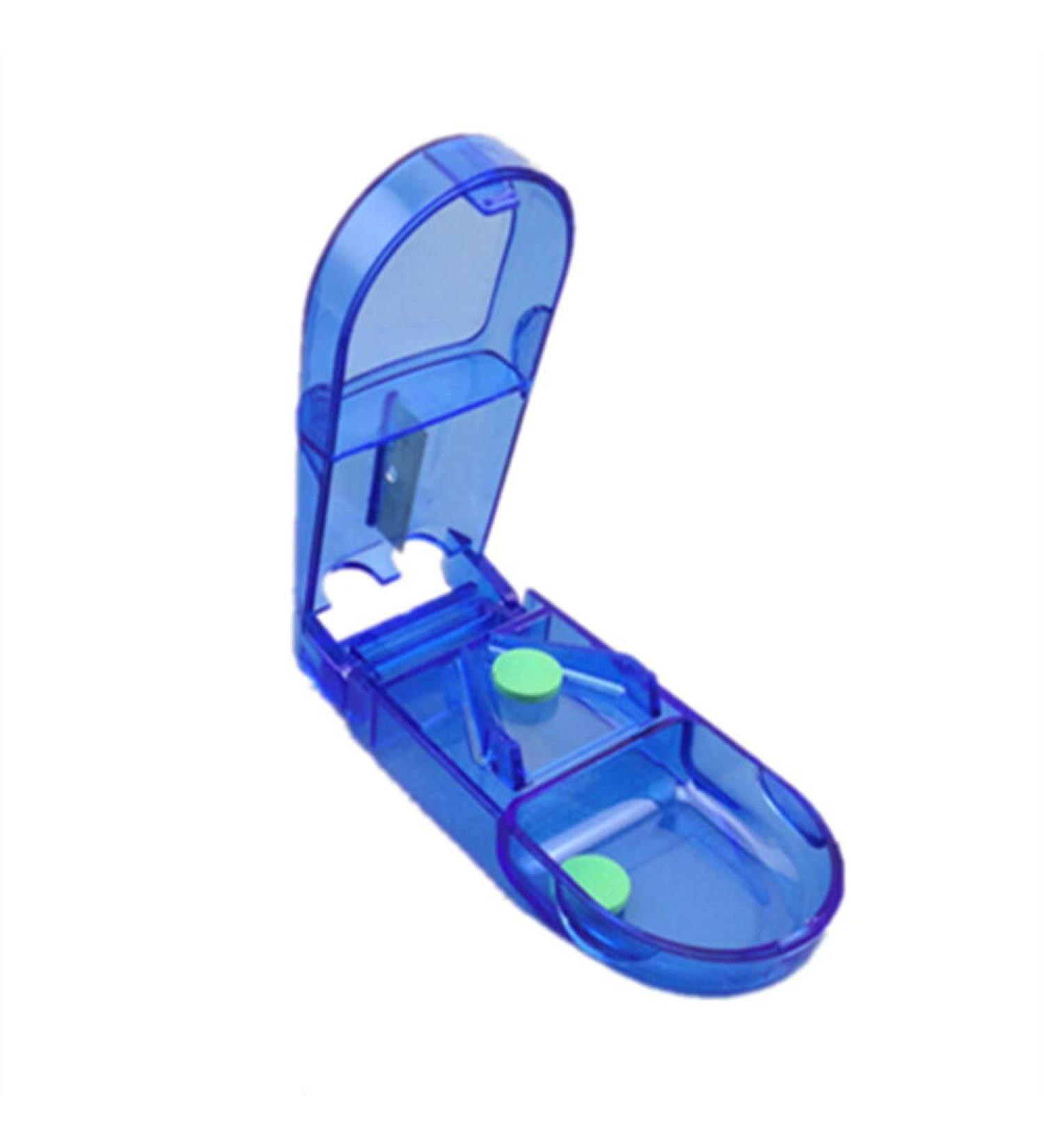 HS88 Pill Cutter & Storage Box - New Medicine Tablet Holder for Easy Splitting | Ideal for Households & Professionals - Buy Online on GoSupps.com