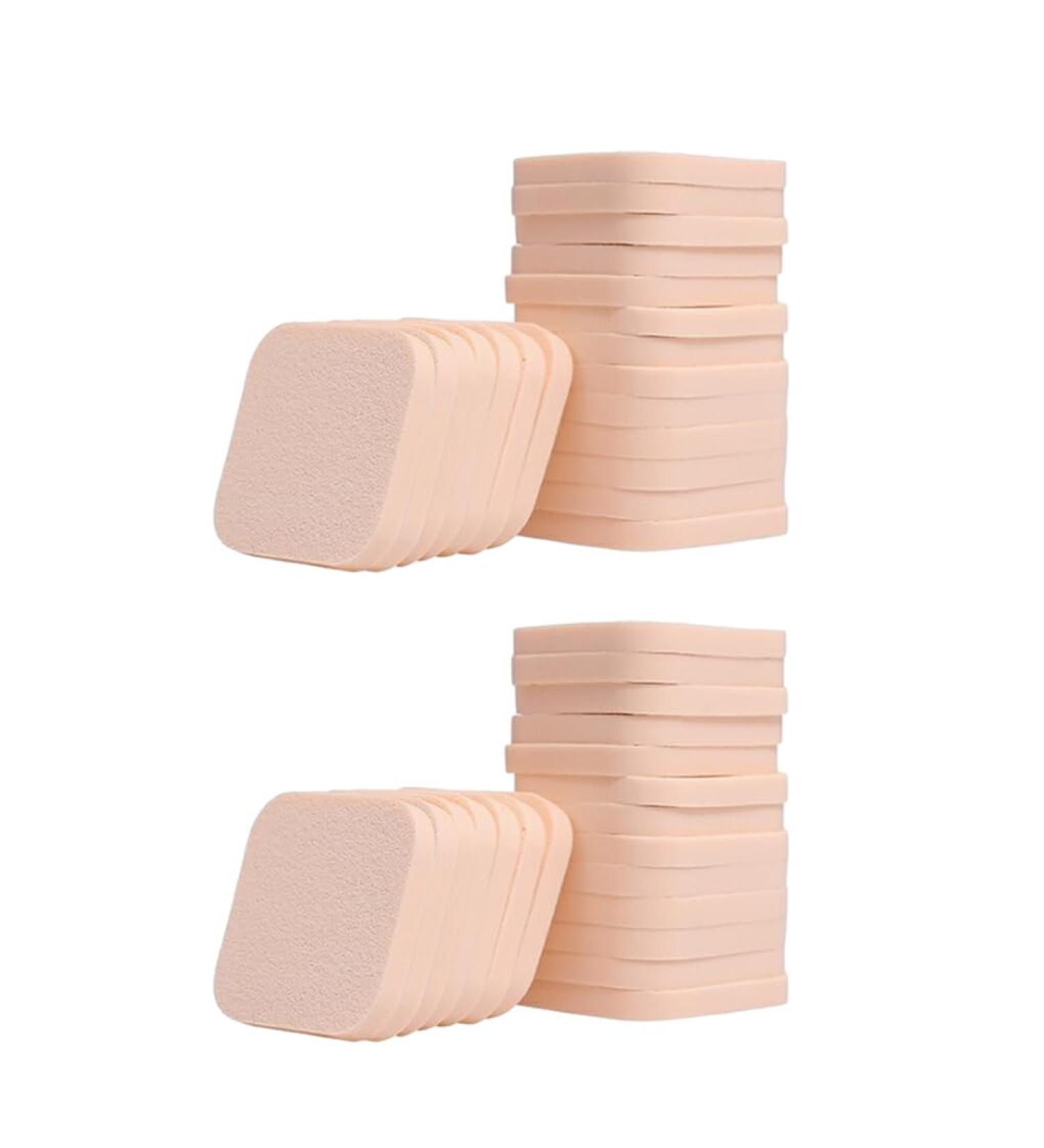 AUklOPVZZ 40pieces Washable Powder Puff For Liquid Makeup Round Face Paint Sponge Reusable Up Pads Wide Applications Makeup Sponge - Buy Online on GoSupps.com