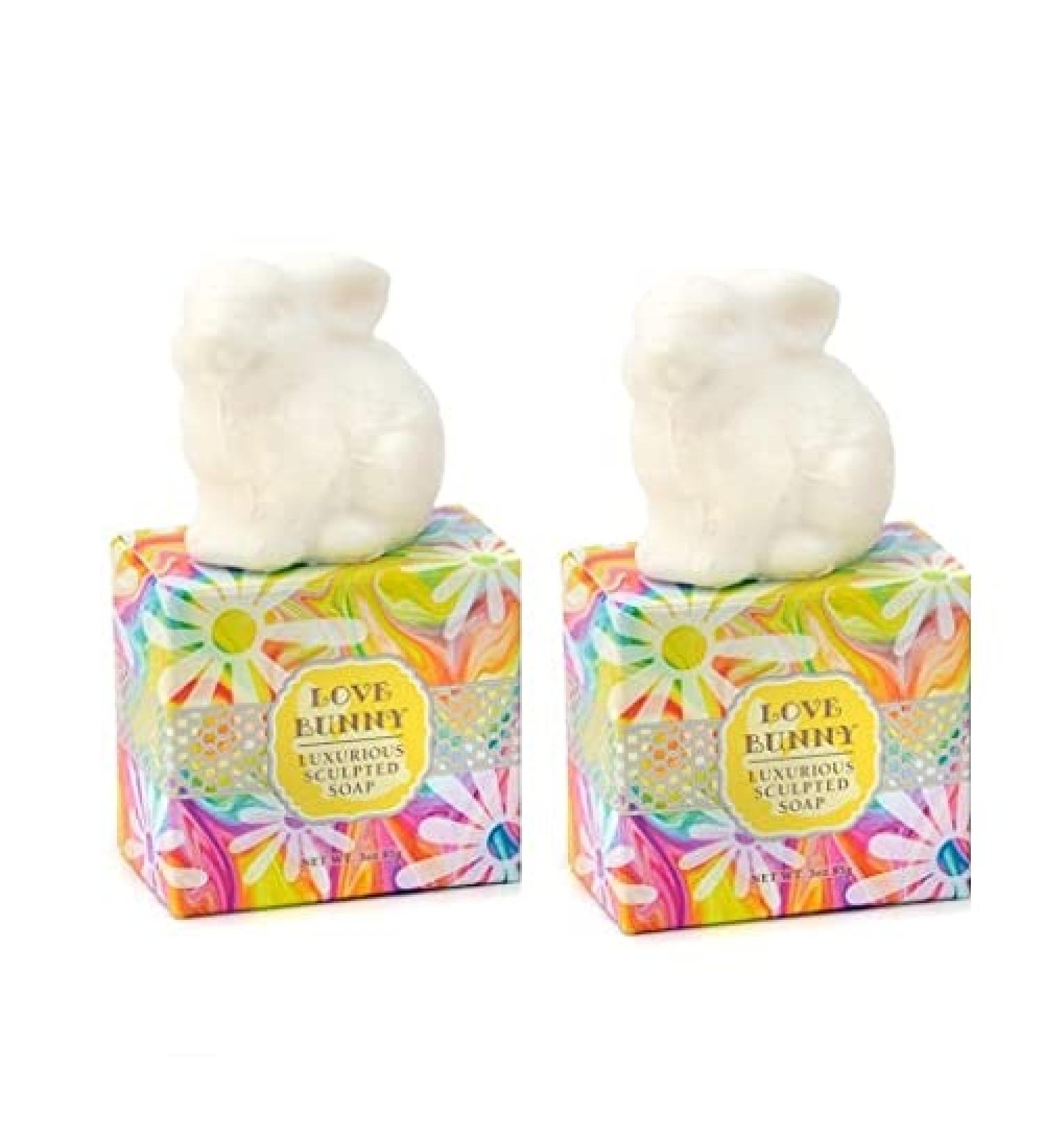 Easter Gift Set - 2 Soap Bar Easter Bunny Set | Shea Butter & Cocoa Butter Soaps | Natural Exfoliants | International Shipping - Buy Online on GoSupps.com