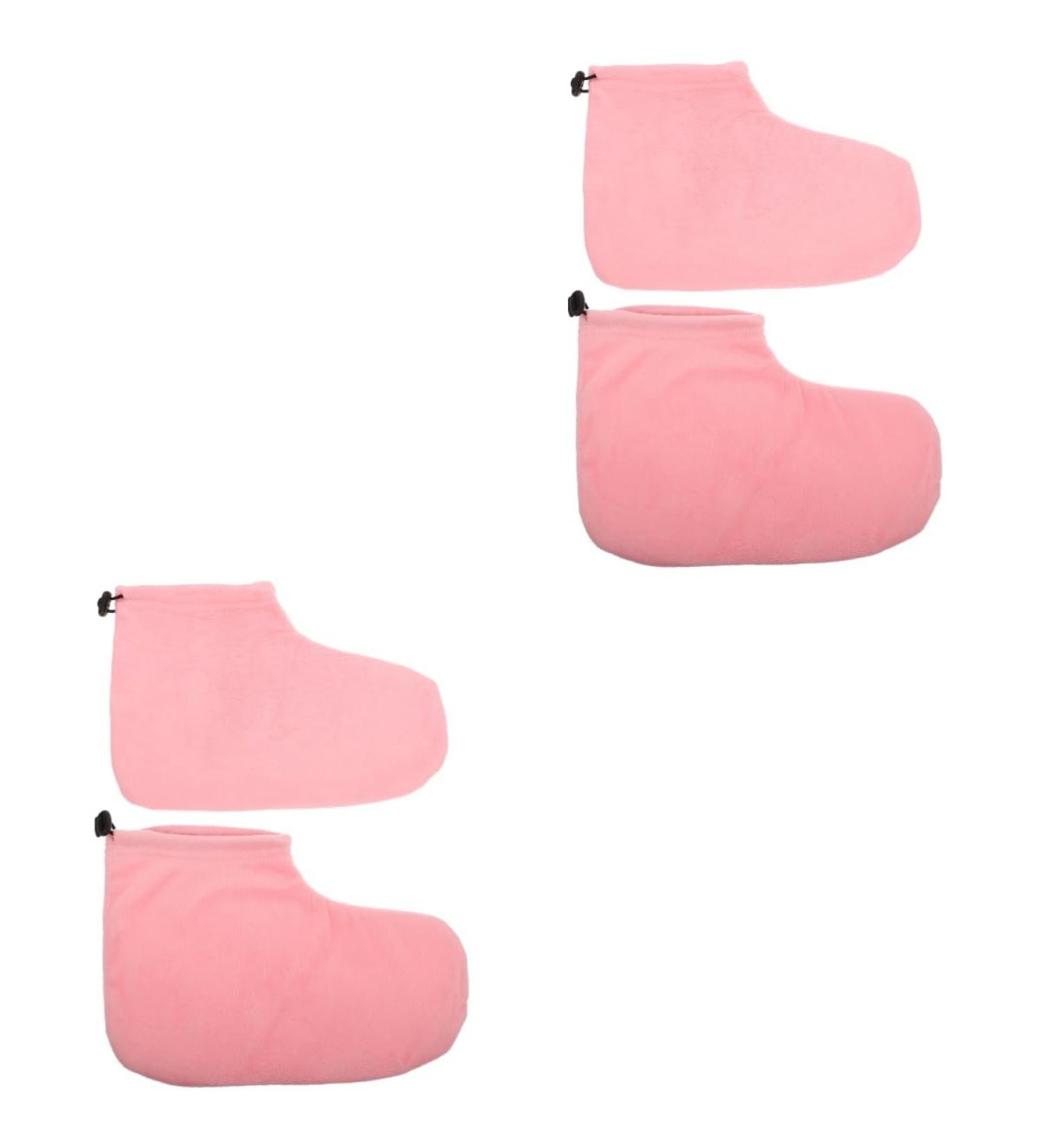 2 Pairs Wax Warm Foot Cover Spa Bath Mat Hand Foot Paraffin Baths Paraffin Wax Bath Liners Wax Booties Convenient Wax Foot Cover Spa Heater Cotton Insulation Short Boots 28X20X0.9CMx2pcs Pinkx2pcs - Buy Online on GoSupps.com