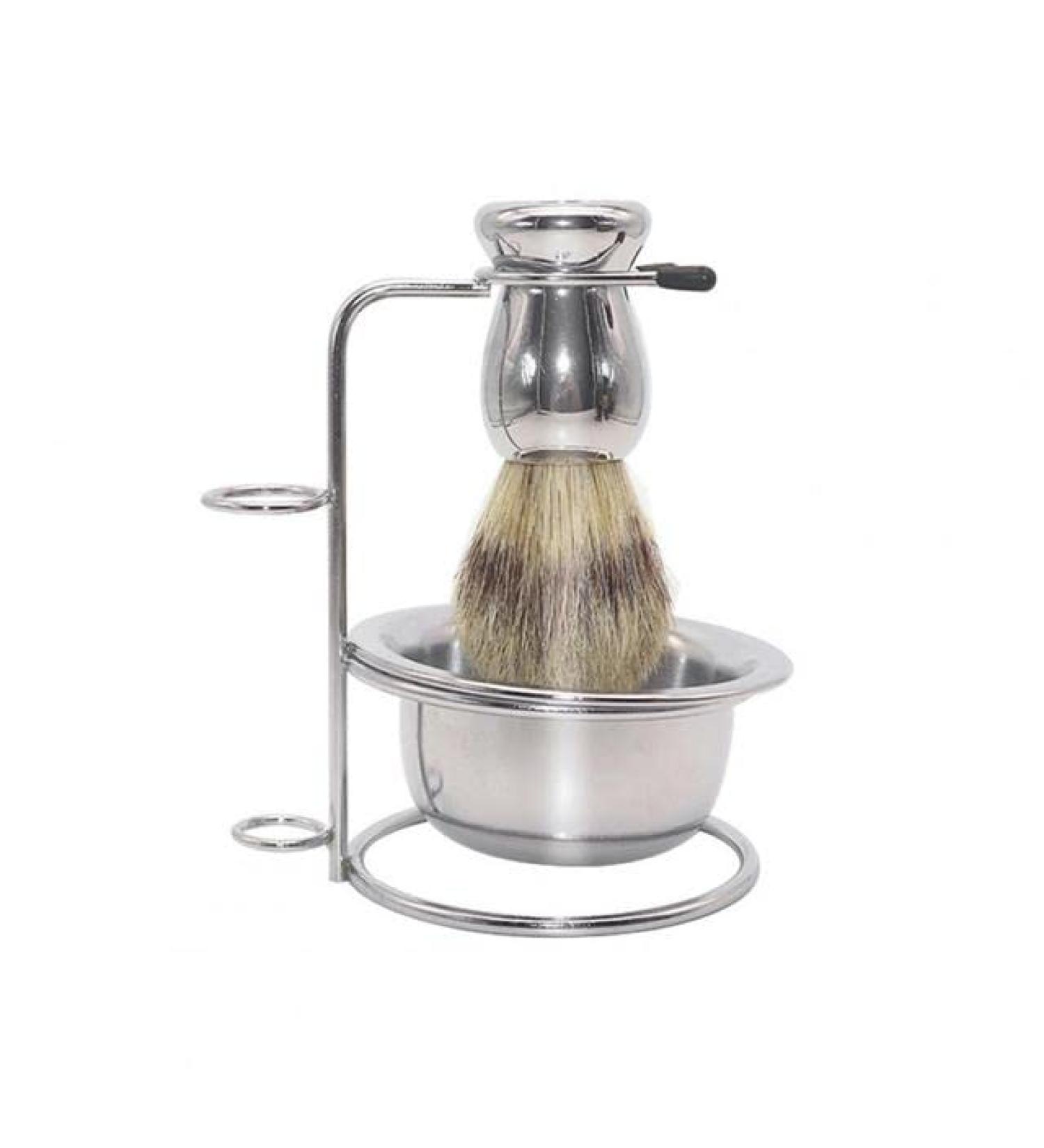 Lefeda Simply Professional Shaving Brushes | Men's Bearing-Grade Tool Set | Fashionable Bowl Razor & Brush Holder (11.5x12.8cm) - Premium Quality Shaving Accessories - Buy Online on GoSupps.com