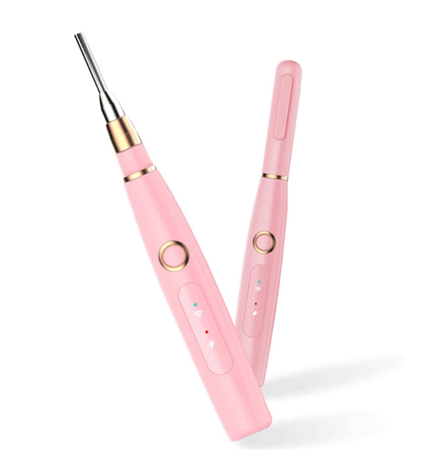 LUYILA Pink Ear Wax Remover Tool 4.3mm Otoscope with 6 LED Lights - Wireless Visual Ear Wax Removal - Buy Online on GoSupps.com