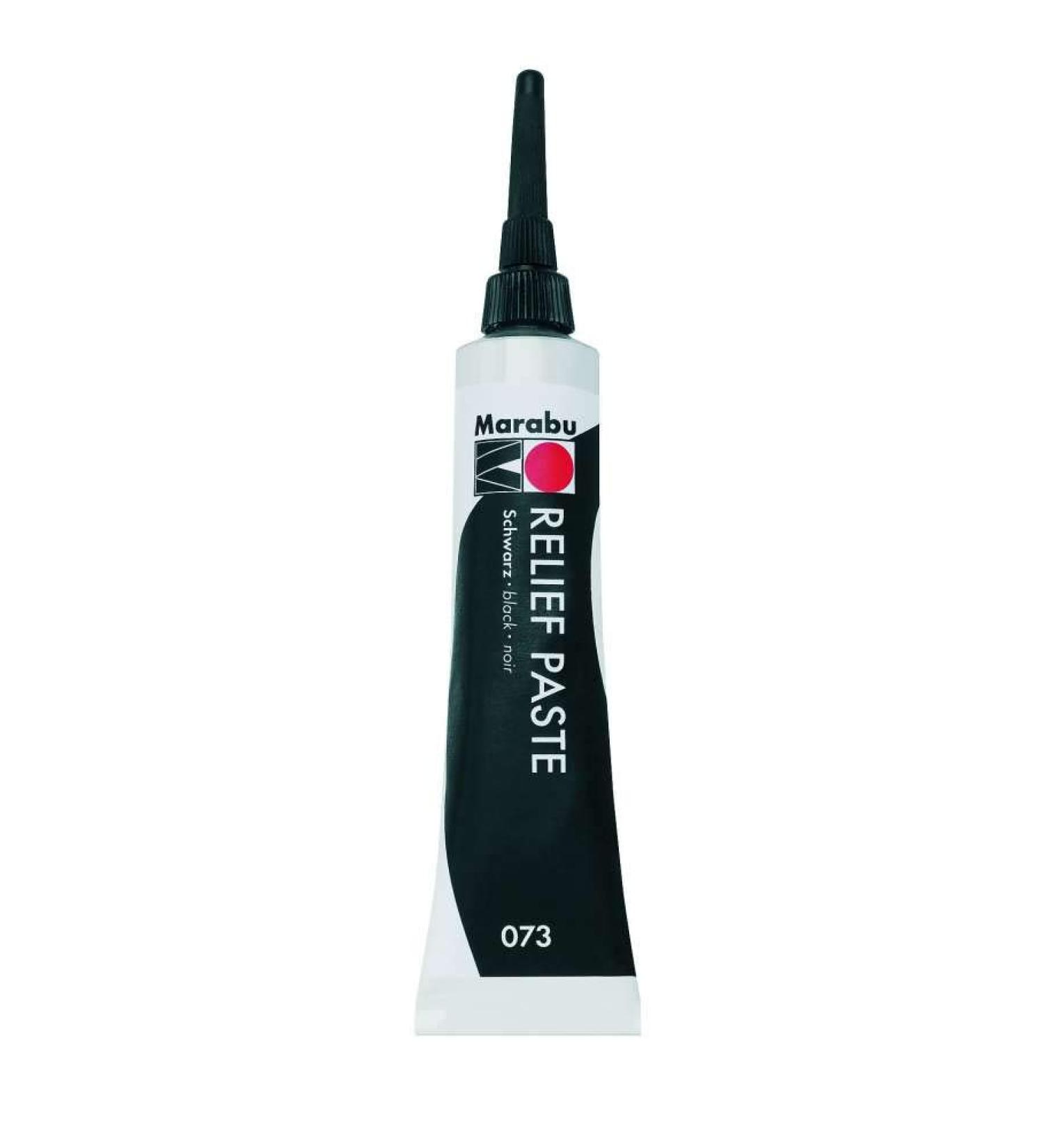 Marabu 073 20ml Relief Paste Paint Black