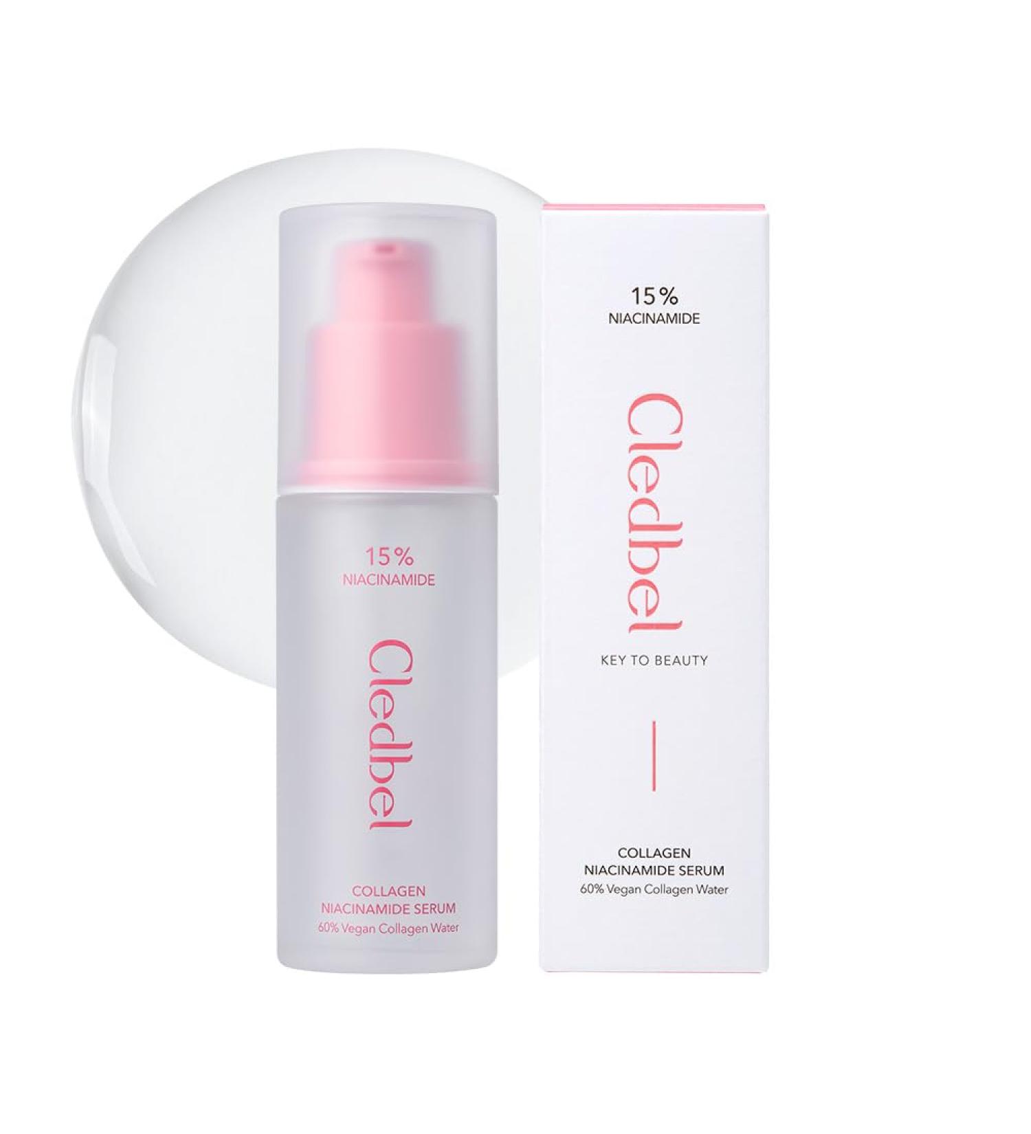 Collagen Niacinamide Serum 50ml | Vegan Anti-Aging Skincare for Discoloration & Pore Minimization | Korean Formula Paraben-Free 63% Collagen Water 15% Niacinamide - Buy Online on GoSupps.com