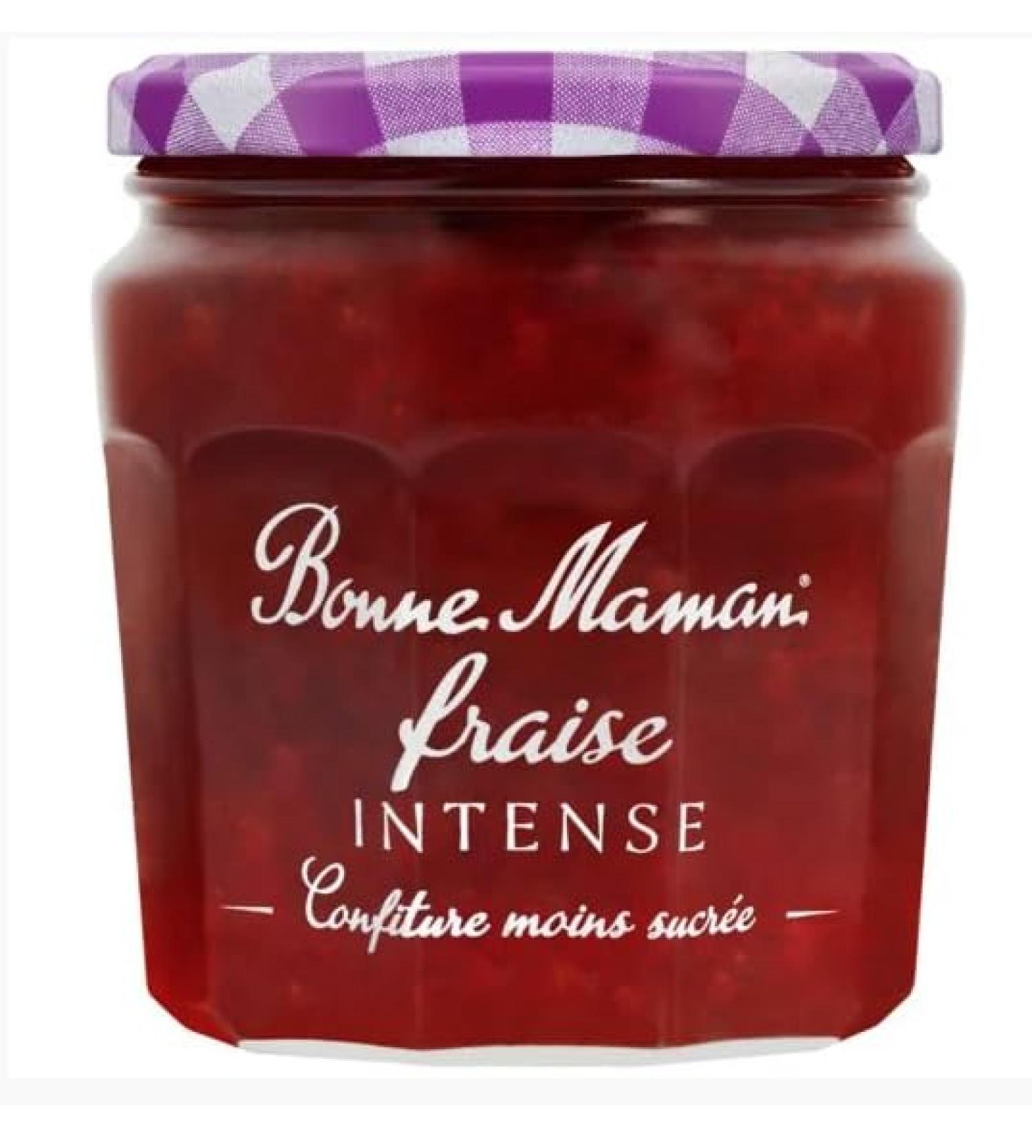 Bonne Maman Strawberry Jam (intense) extra fruity 335g - Pack of 4