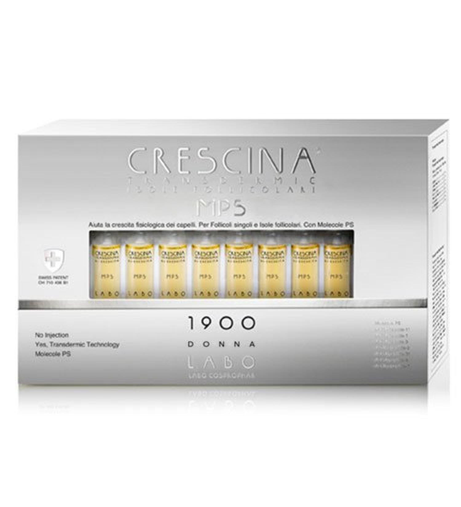 Labo Crescina Transfermic MPS Isolale Follicolare RI-CRESCITA 1900 Anti-hair loss for women 20 ampoules