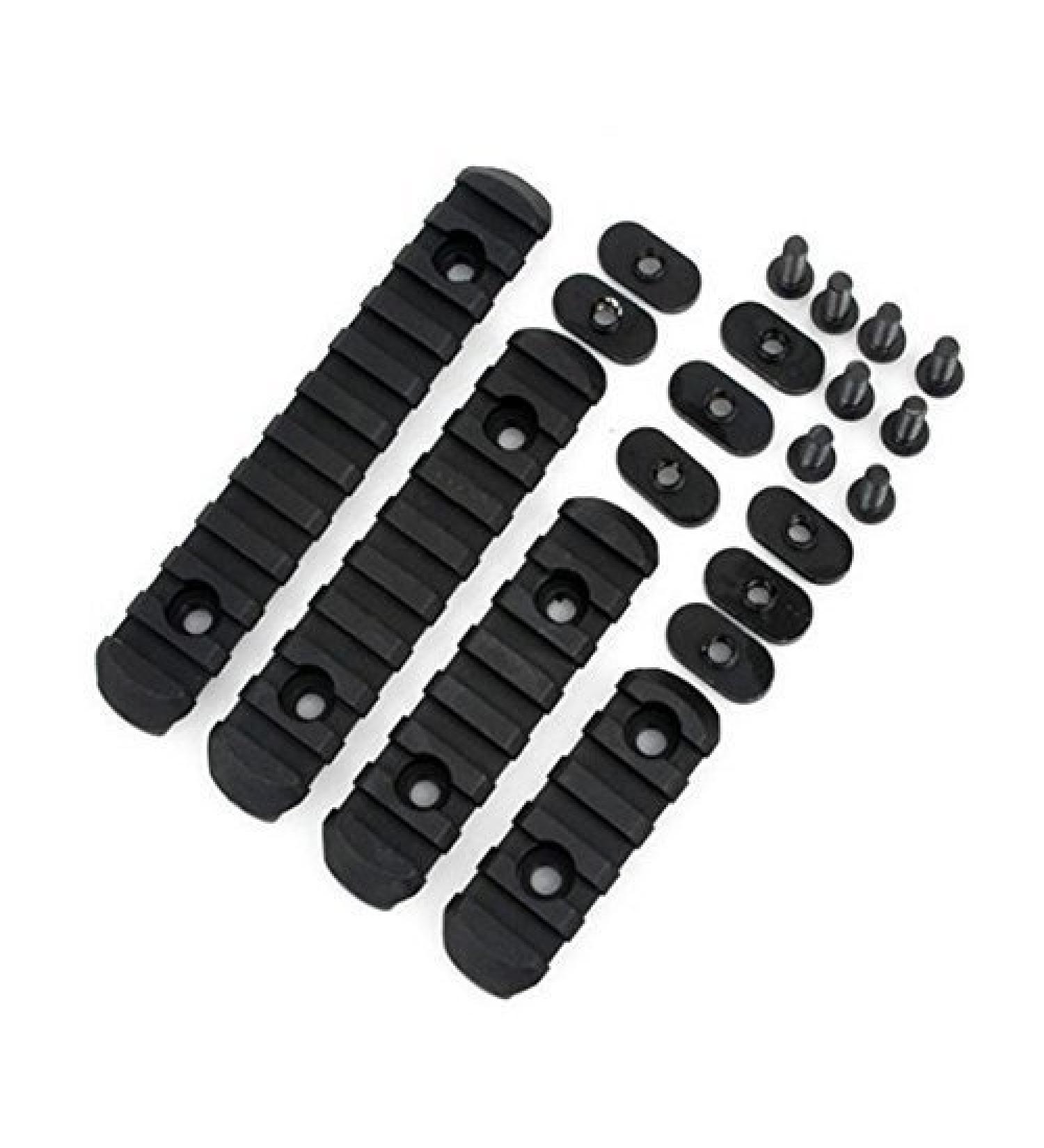 EEBUYTRONICS 4pcs Advanced Tactical Polymer Rail Sections Set for MOE Hand Guards - Black - Buy Online on GoSupps.com