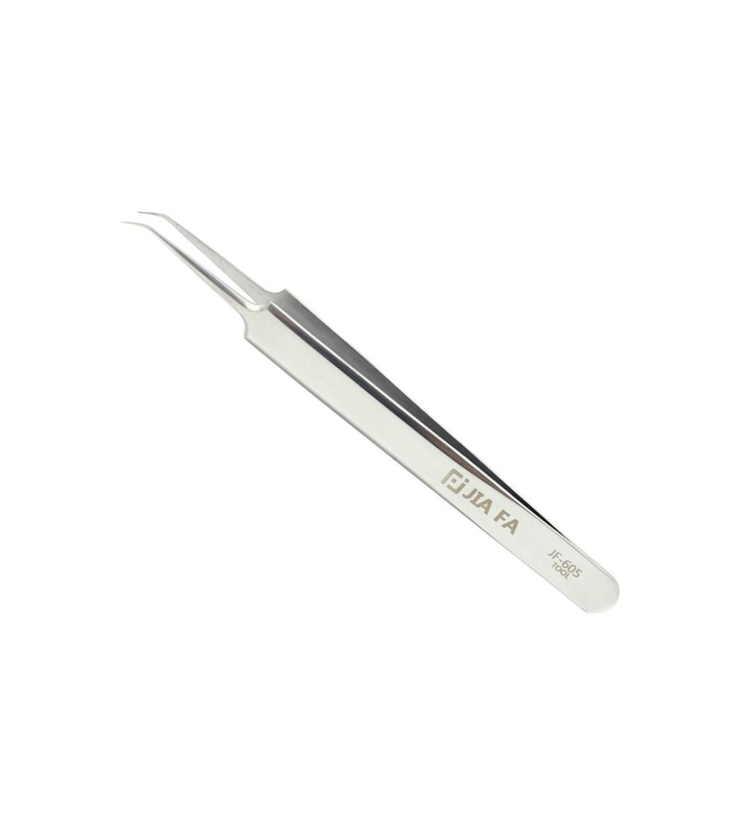 JF-605 Stainless Steel Curved Tip Tweezers New Xiecutecat - Buy Online on GoSupps.com
