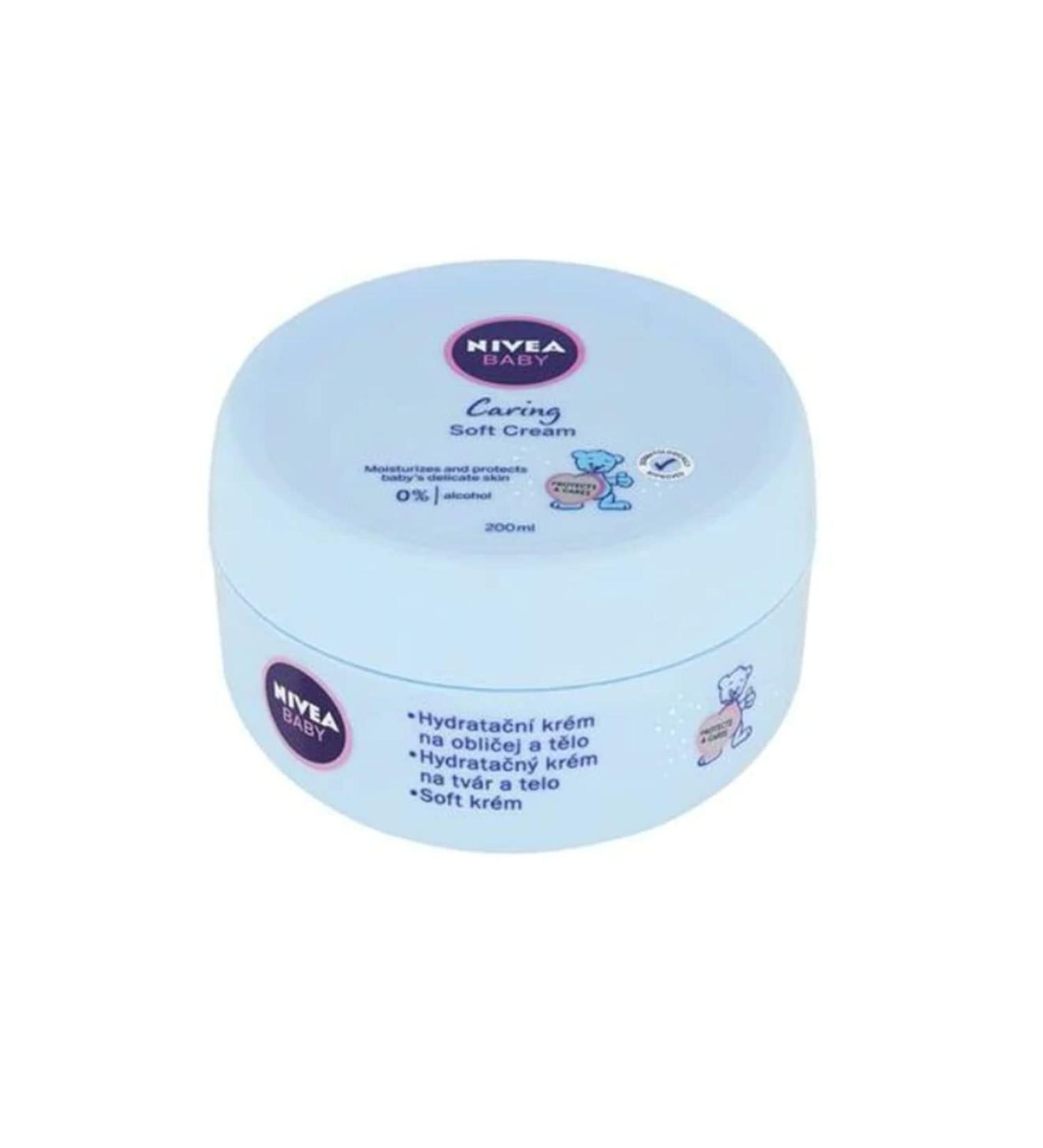Nivea Baby Moisturizer for Face & Body 200ml European Import - 3 Count