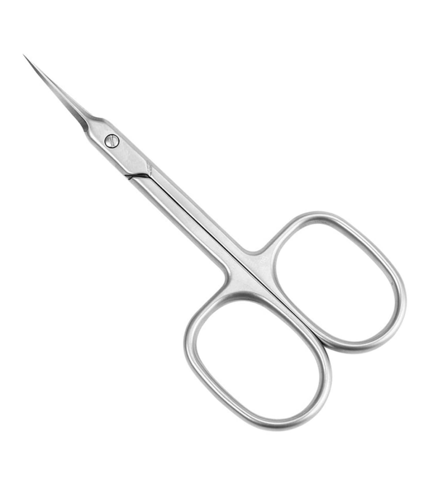 Cuticle Scissors Stainless Steel Manicure Grooming Scissors Curved Slice Pedicure Tool for Nail Brush - Buy Online on GoSupps.com