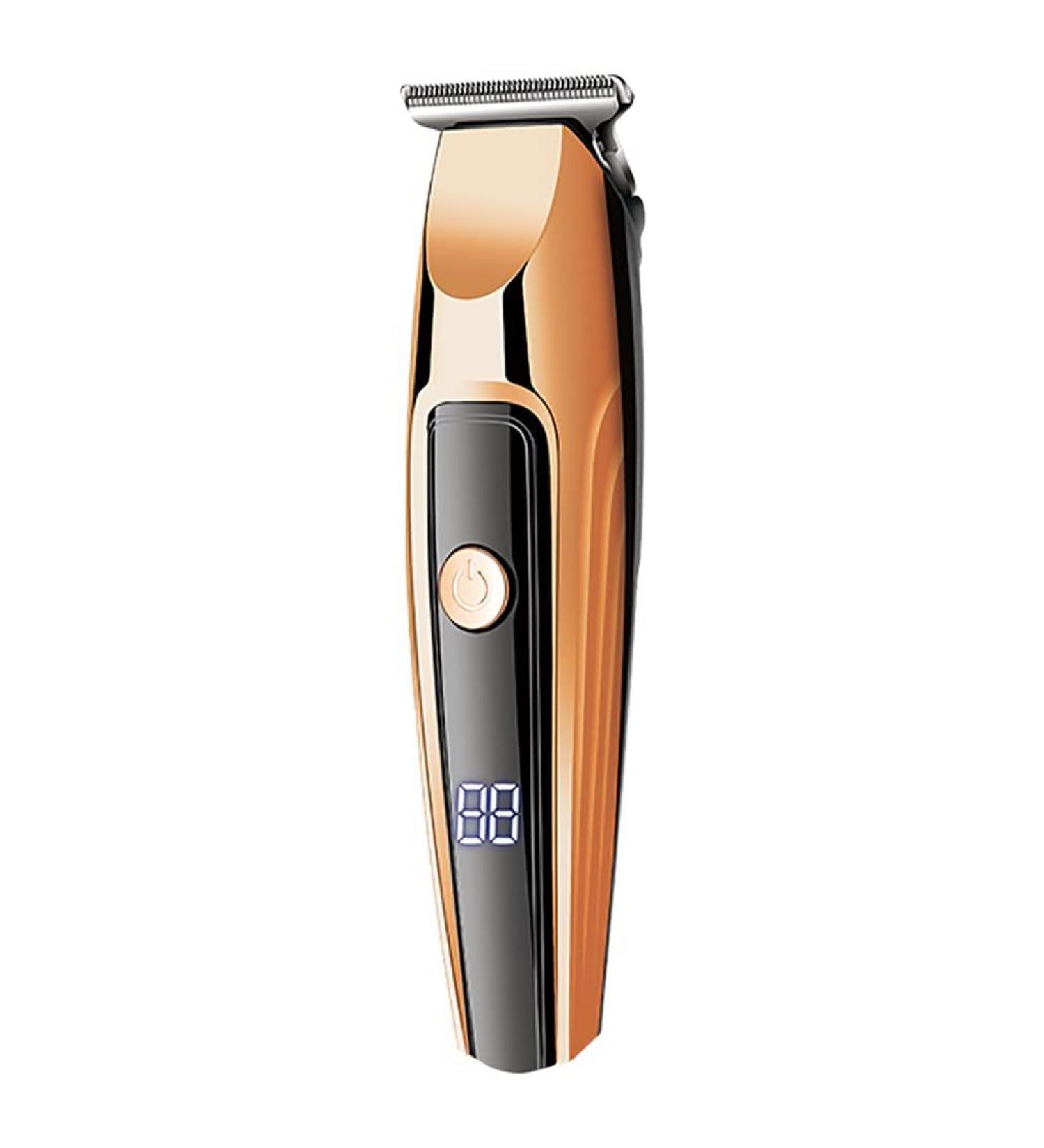Professional Rechargeable Hair Clippers - Cordless Electric Hair Trimmers with LED Display - 2 Speeds Hair Cutting Kit (Gold - Buy Online on GoSupps.com