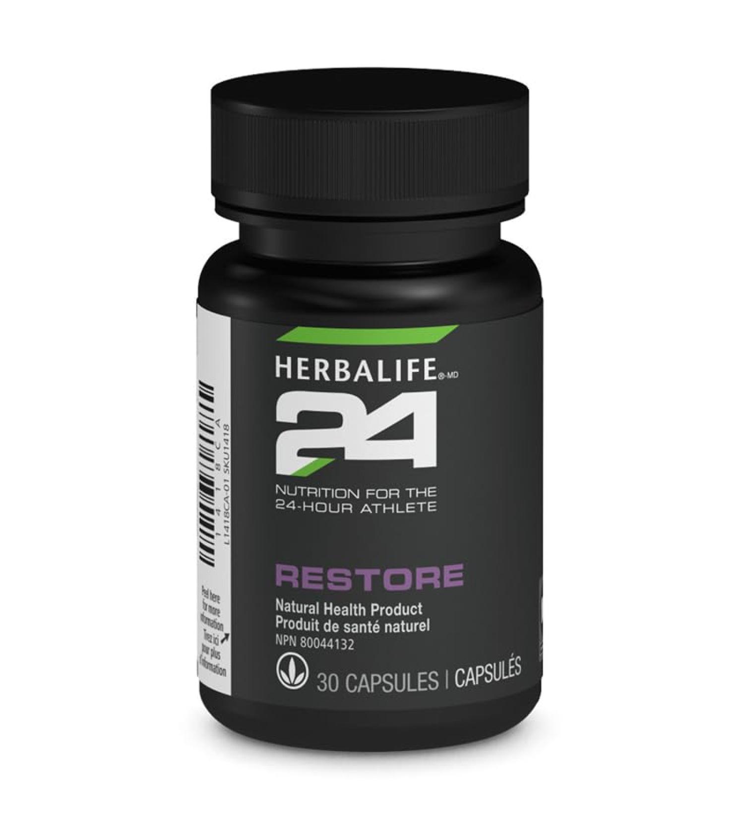 HerbalLife24 Restore Capsules 30 Count Nutrition for Recovery