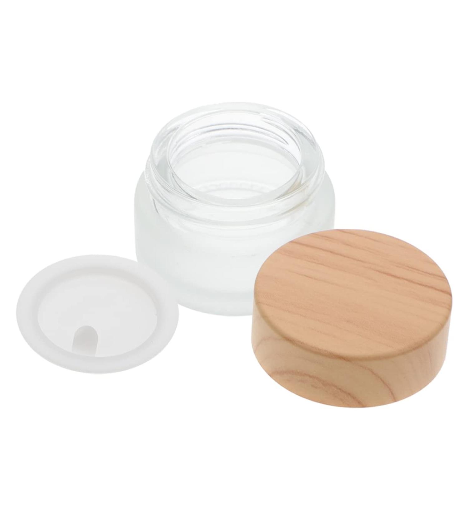 DOITOOL Pen Wash Cup Nail Remover Bottle Convenient Nail Art Liquid Cup Manicure Liquid Holding Cup Nail Art Small Cup Crystal Glass Nail Bowl Mixing Cup Wood With Cover - Buy Online on GoSupps.com