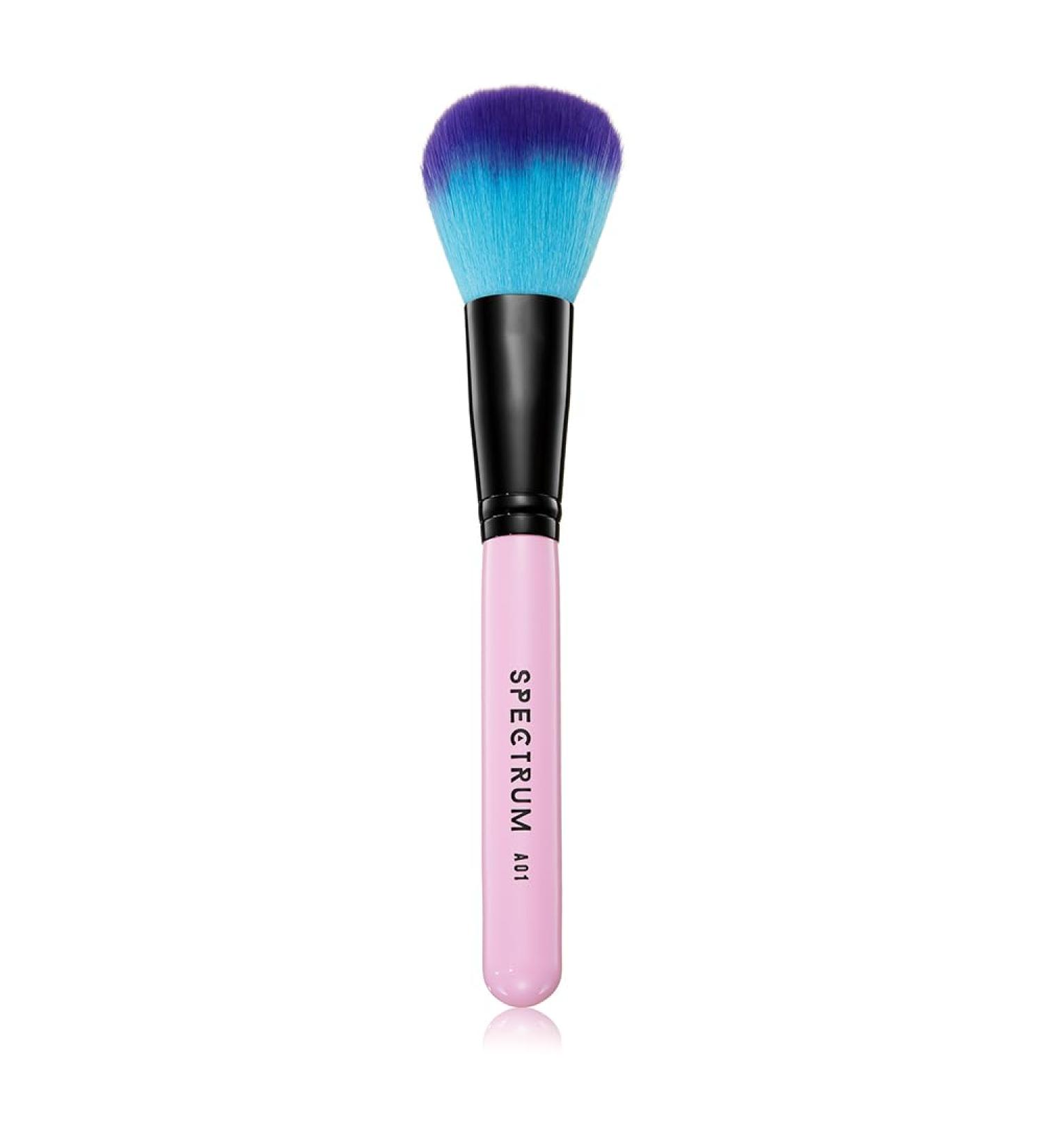 Spectrum Collections A01 Domed Powder Brush Spectrum Single Makeup Brush for Loose or Pressed Powder Soft Synthetic Bristles Pink - Buy Online on GoSupps.com