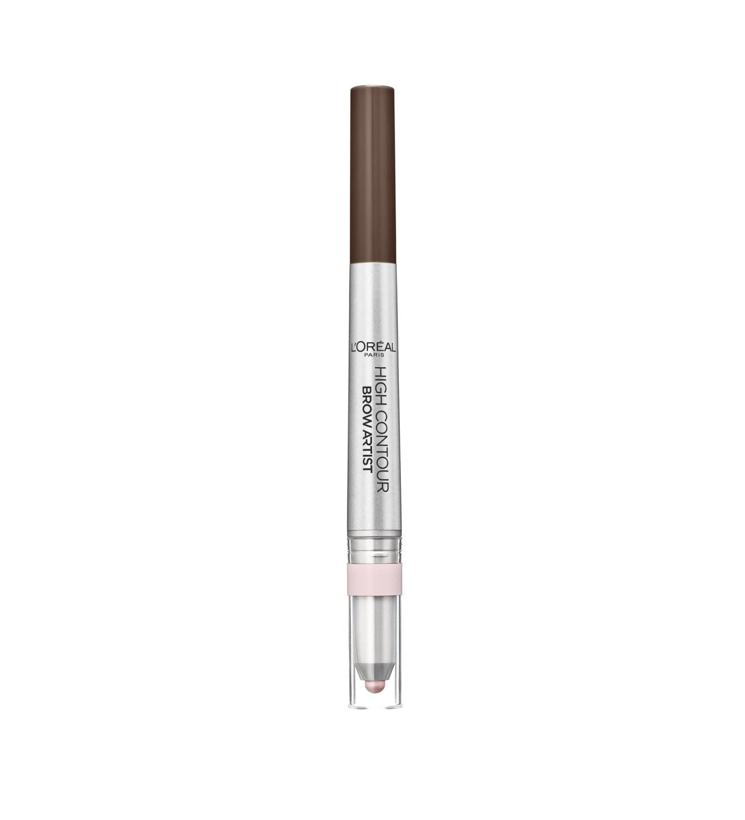 L'Oreal Paris High Contour Brow Pencil & Highlighter Duo - Brunette, Pack of 1 - Buy Online on GoSupps.com