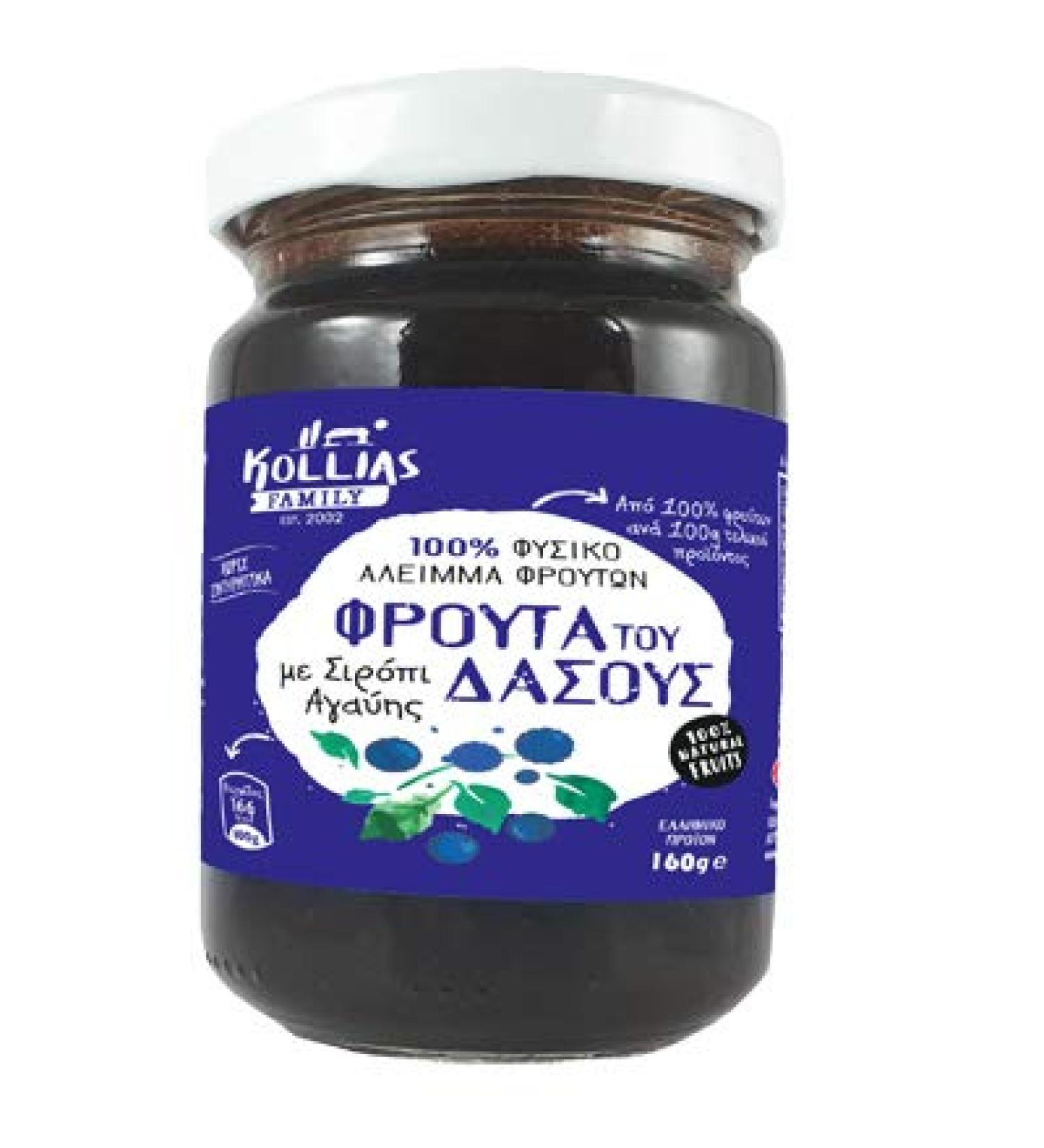 Forest Fruits Jam with Agave 160gr / ??e?µµa F???ta ??? ??s??? ?e ??a?? 160??.