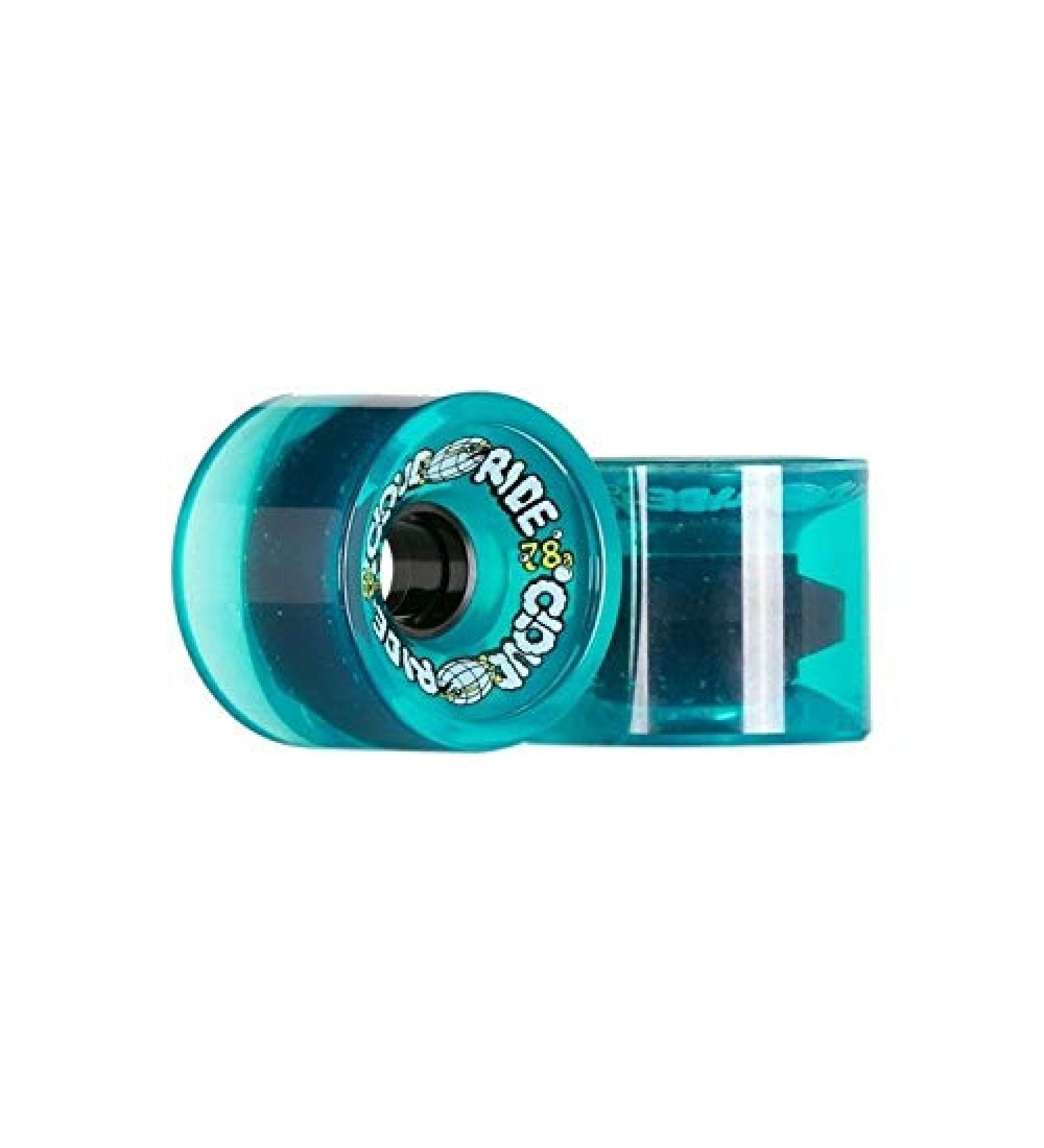 Cloud Ride! Wheels Cruiser 69mm 78A Longboard Wheels Clear Turquoise