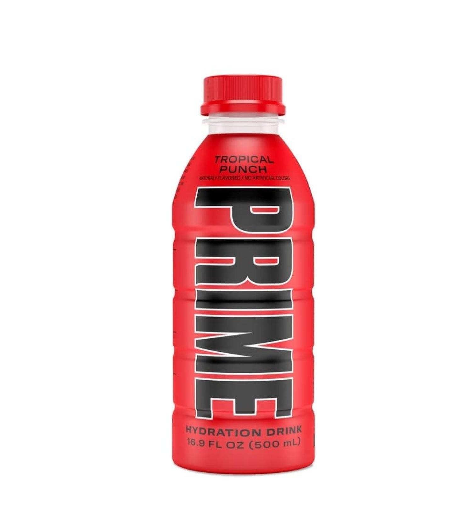 Buy PRIME Hydration Drink Tropical Punch (12x500ML) - Refreshing International Shipping Available! - Buy Online on GoSupps.com