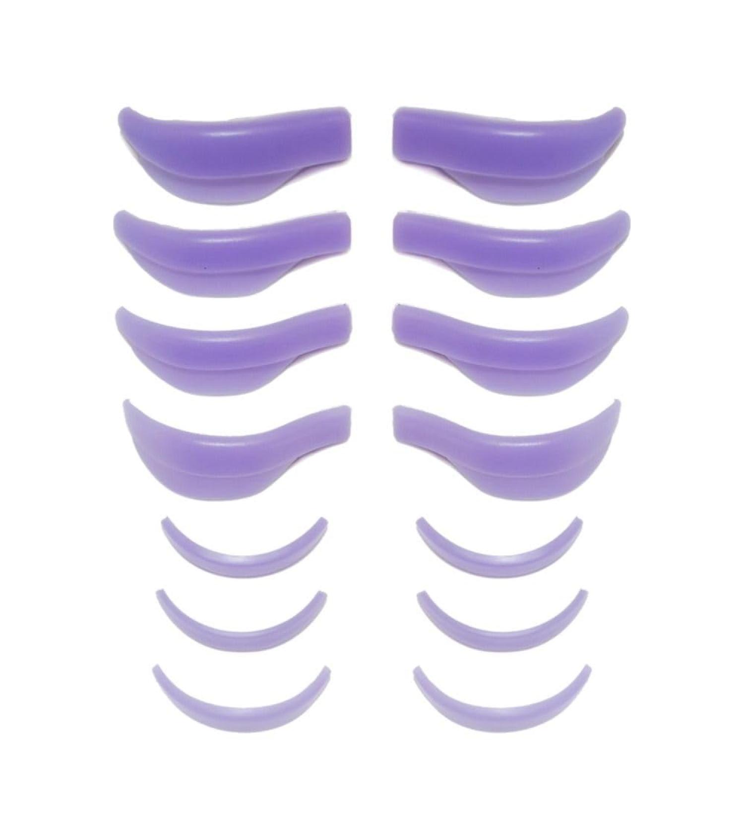 7 Pairs Silicone Eyelash Curler Pads Lash Lift Lamination Pad Eyelash Perm Shields with Embedded Ridges Reusable Eyelash Curlers for Extension(Purple) - Buy Online on GoSupps.com