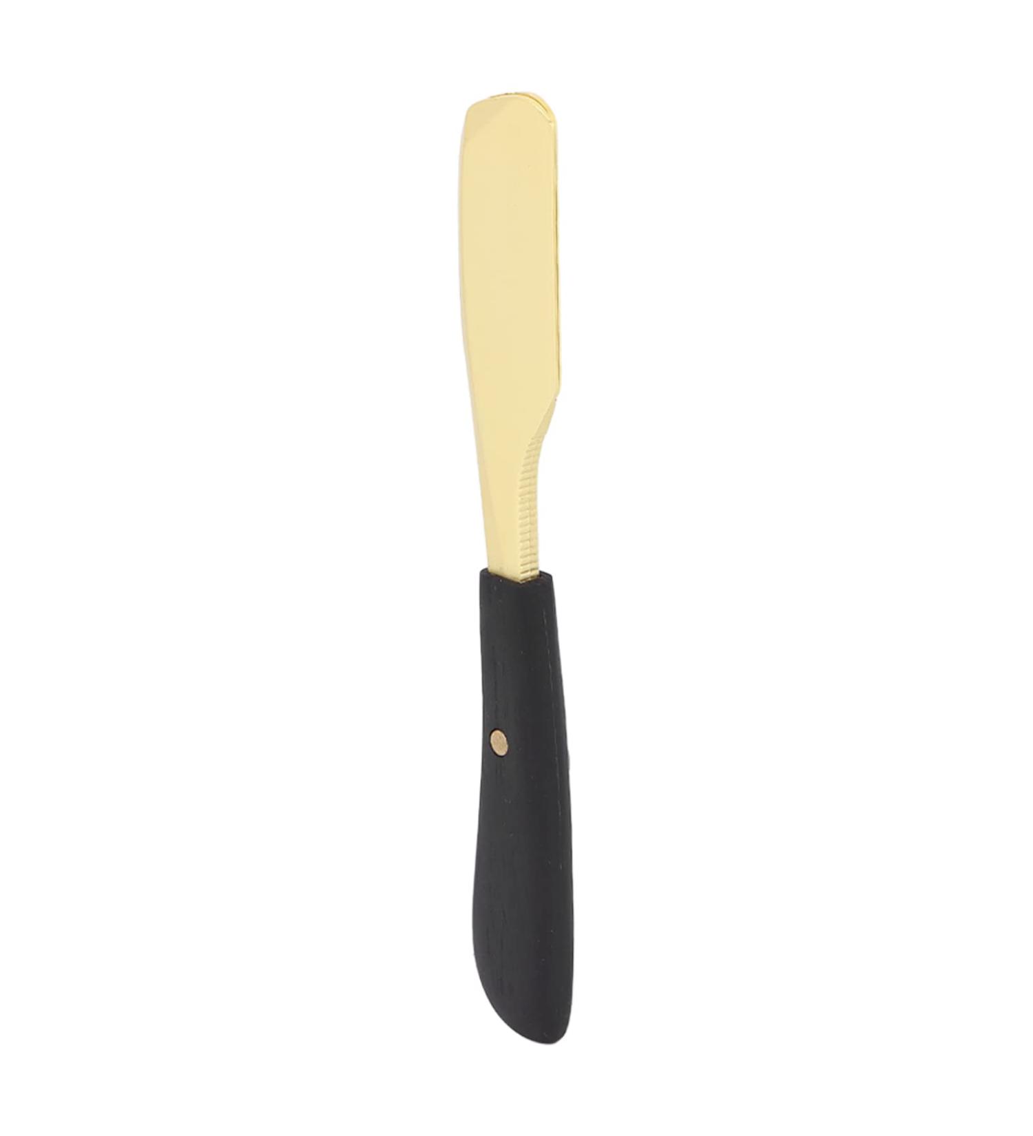 Durable Straight Edge Razor - Rust-Free Travel Essential for Home & Hotel (Black Wood & Gold) - Buy Online on GoSupps.com