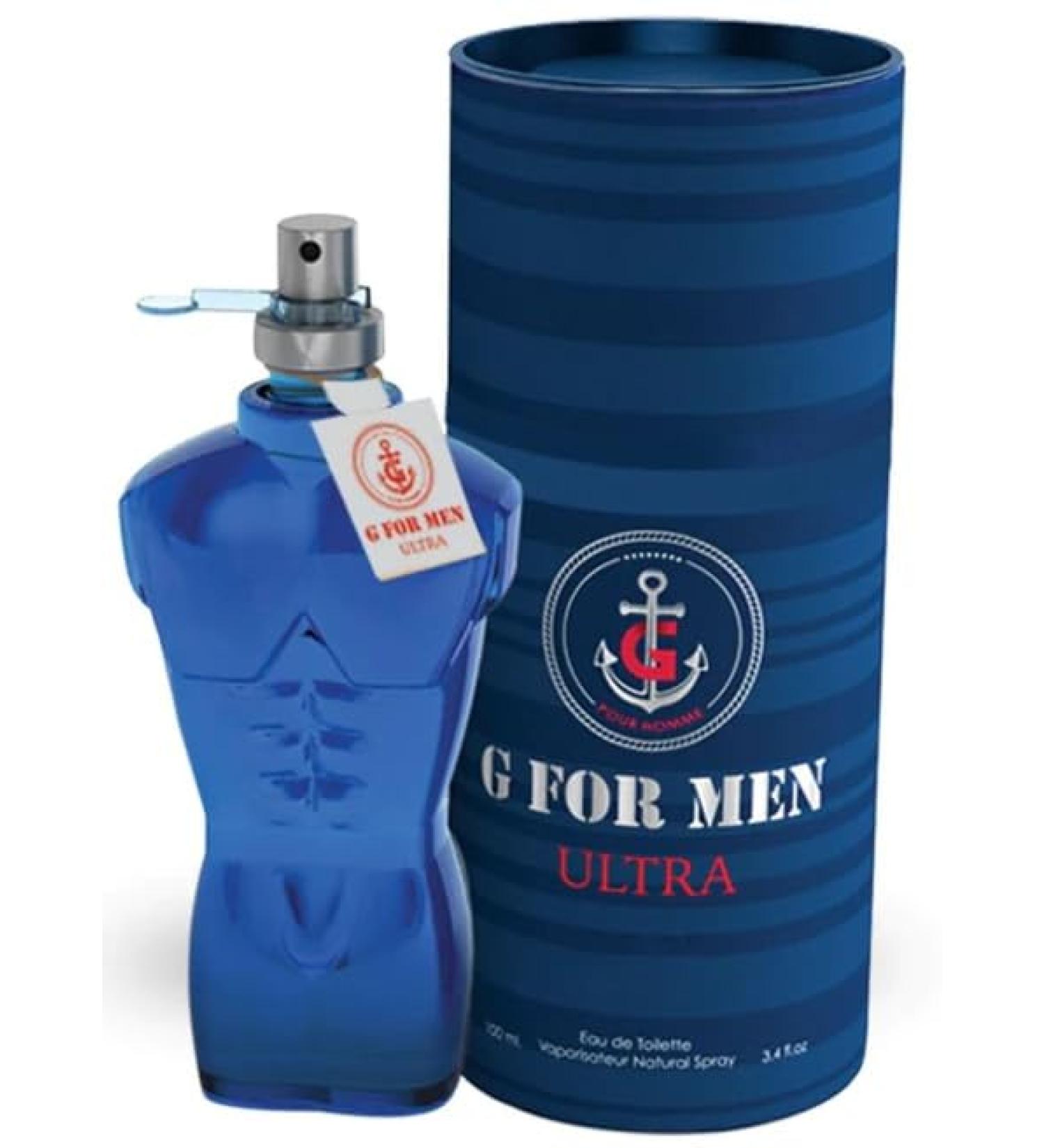 G For Men Ultra Eau de Toilette 3.4 Fl. Oz Amber Fougere fragrance for men. - Buy Online on GoSupps.com