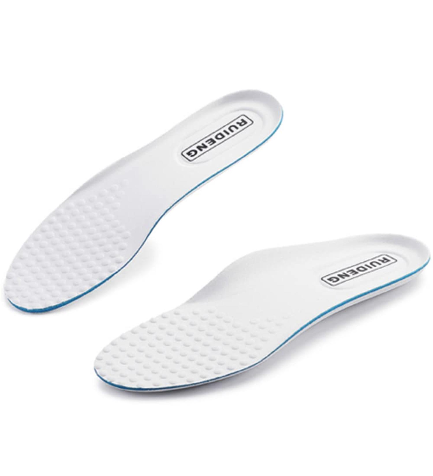 RUIDENG Memory Foam Heel Cushion Inserts | Women's & Men's Shoe Insoles - White, Size 5 & 4 - Buy Online on GoSupps.com