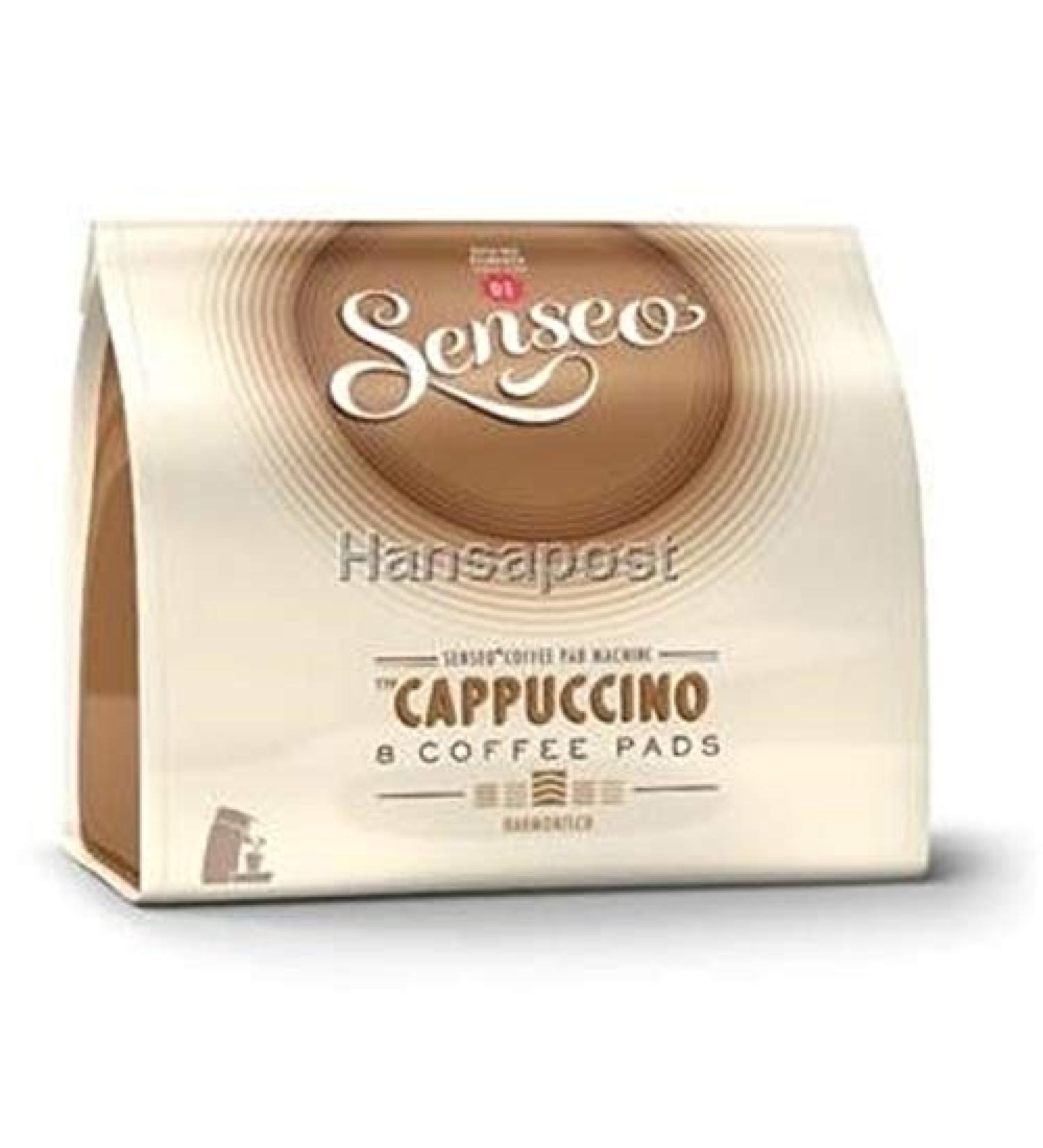 Senseo Coffee Pods, Cappuccino, Harmonious, Koffeinhaltig, 8 Sachets of 11.5 G, You Receive 1 Pack