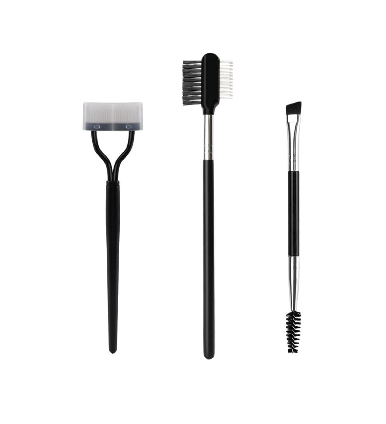 3 Pieces Eyelash Brush Set Duo Eyebrow Brush Eyelash Care Brushes for Eyebrows Professional Eye Makeup Tools - Buy Online on GoSupps.com