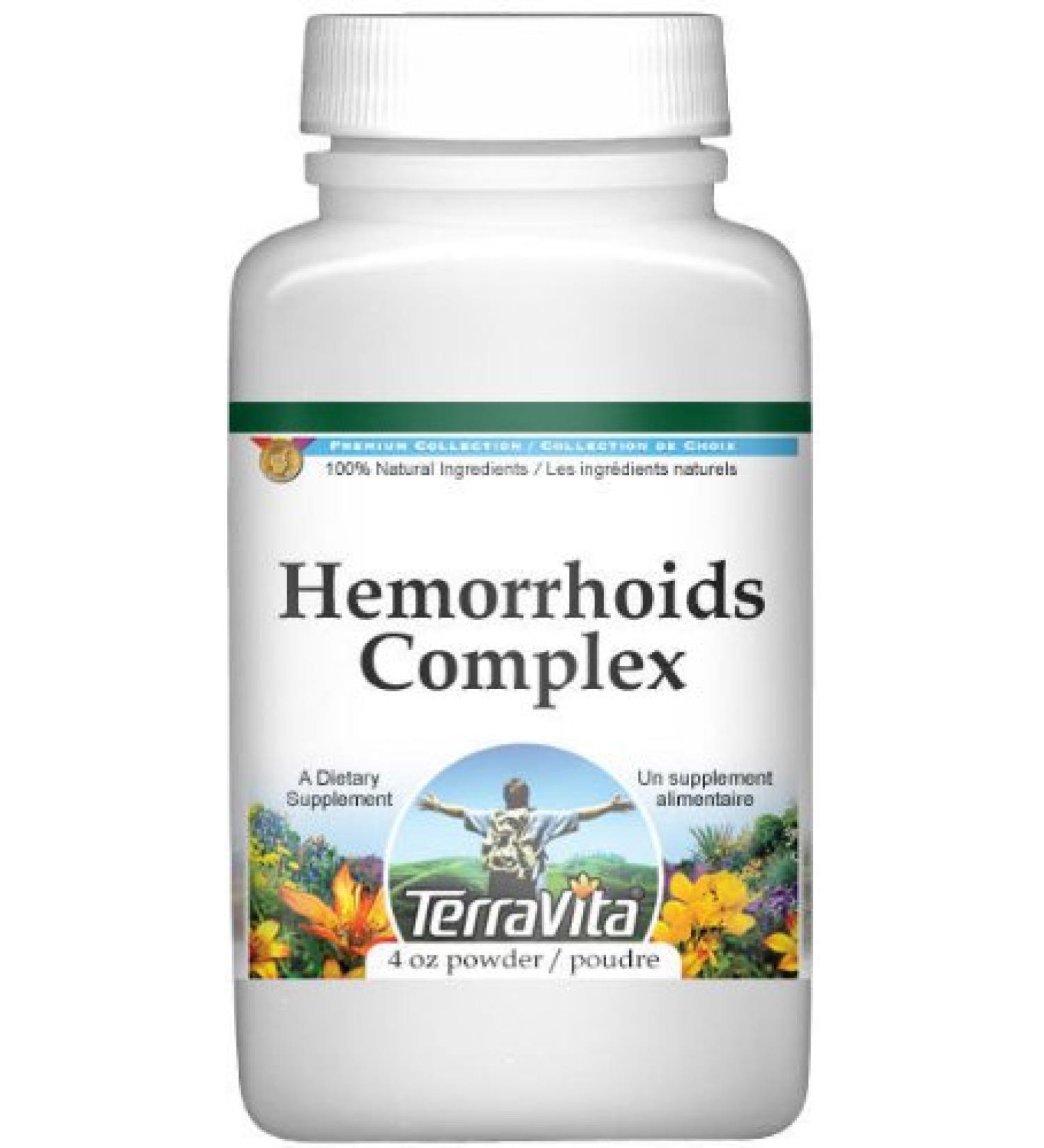 Hemorrhoids/Bleeding Piles Complex Powder - Horse Chestnut, Cayenne, Witch Hazel - 4 oz - Buy Online on GoSupps.com