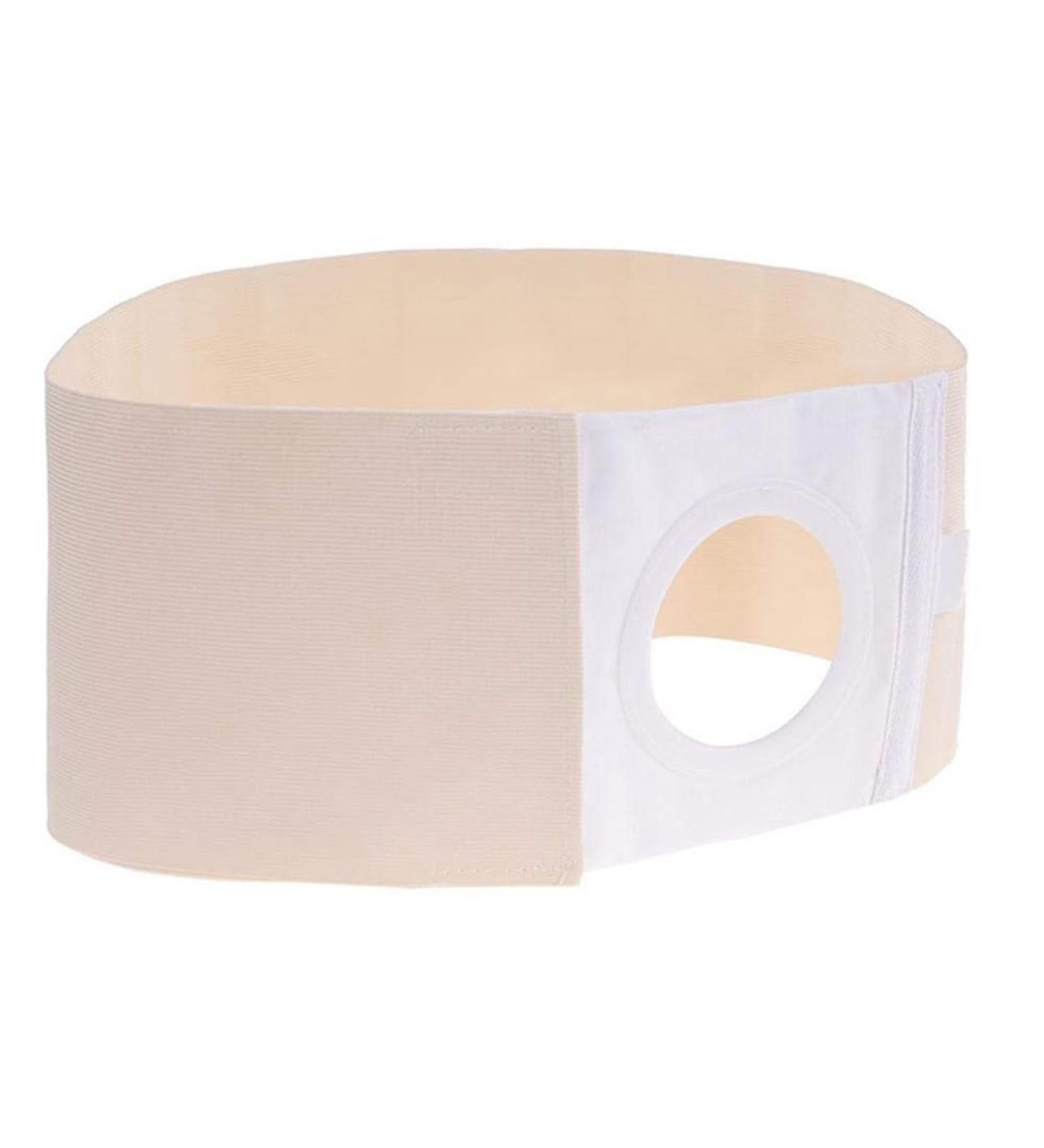 Abdominal Hernia Support Belt for Men & Women - X-Large | Elasticated Design Skin Colour Pain Relief - Buy Online on GoSupps.com