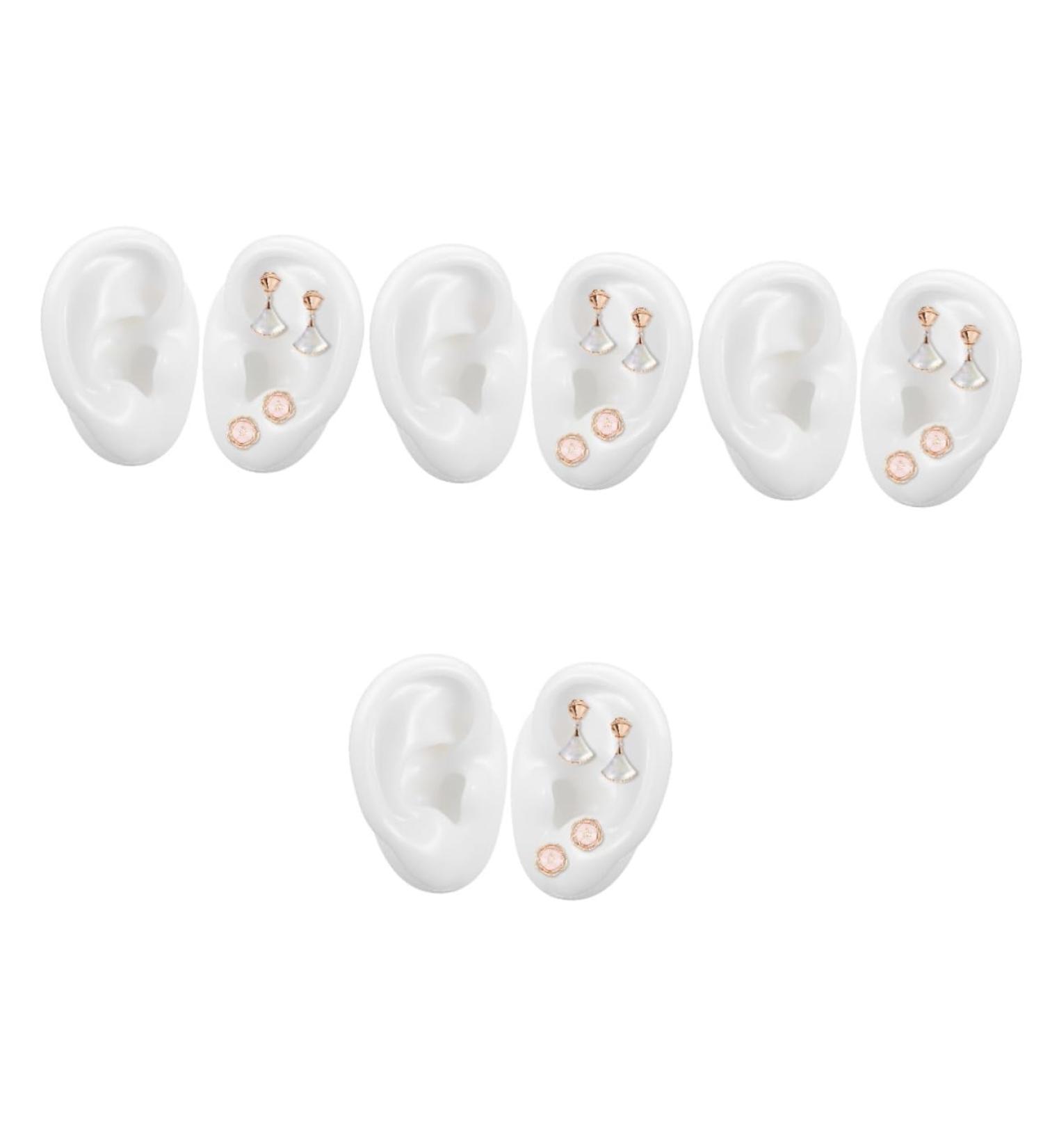 Buy Hemoton 4 Pairs Artificial Ears - Kid Earrings & Silicone Earring Backs for Studs | Ideal for Ear Cleaning & Doll Accessories - International Shipping Available - Buy Online on GoSupps.com